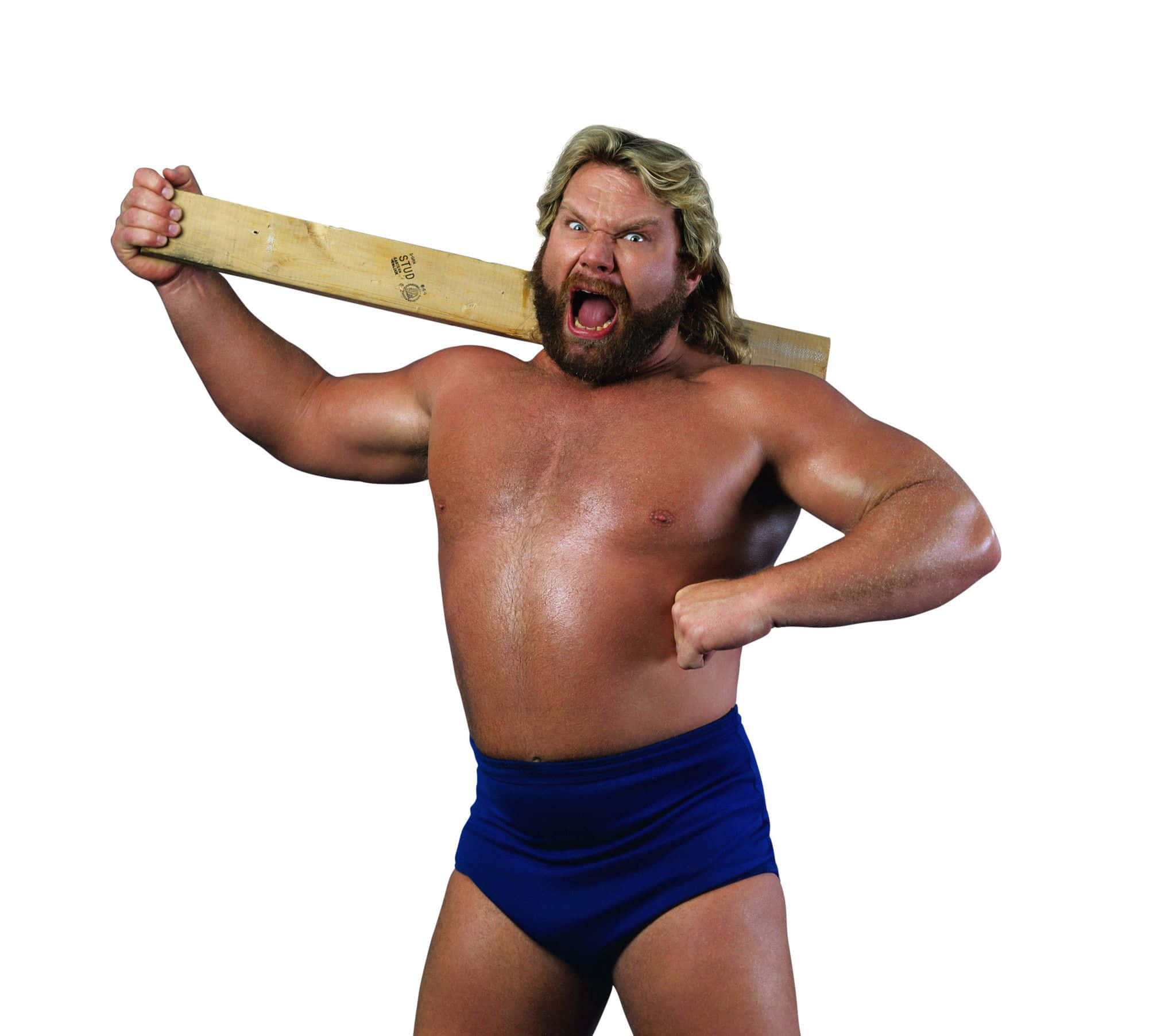 Jim Duggan, wooden plank, beard, Full HD Desktop Wallpaper