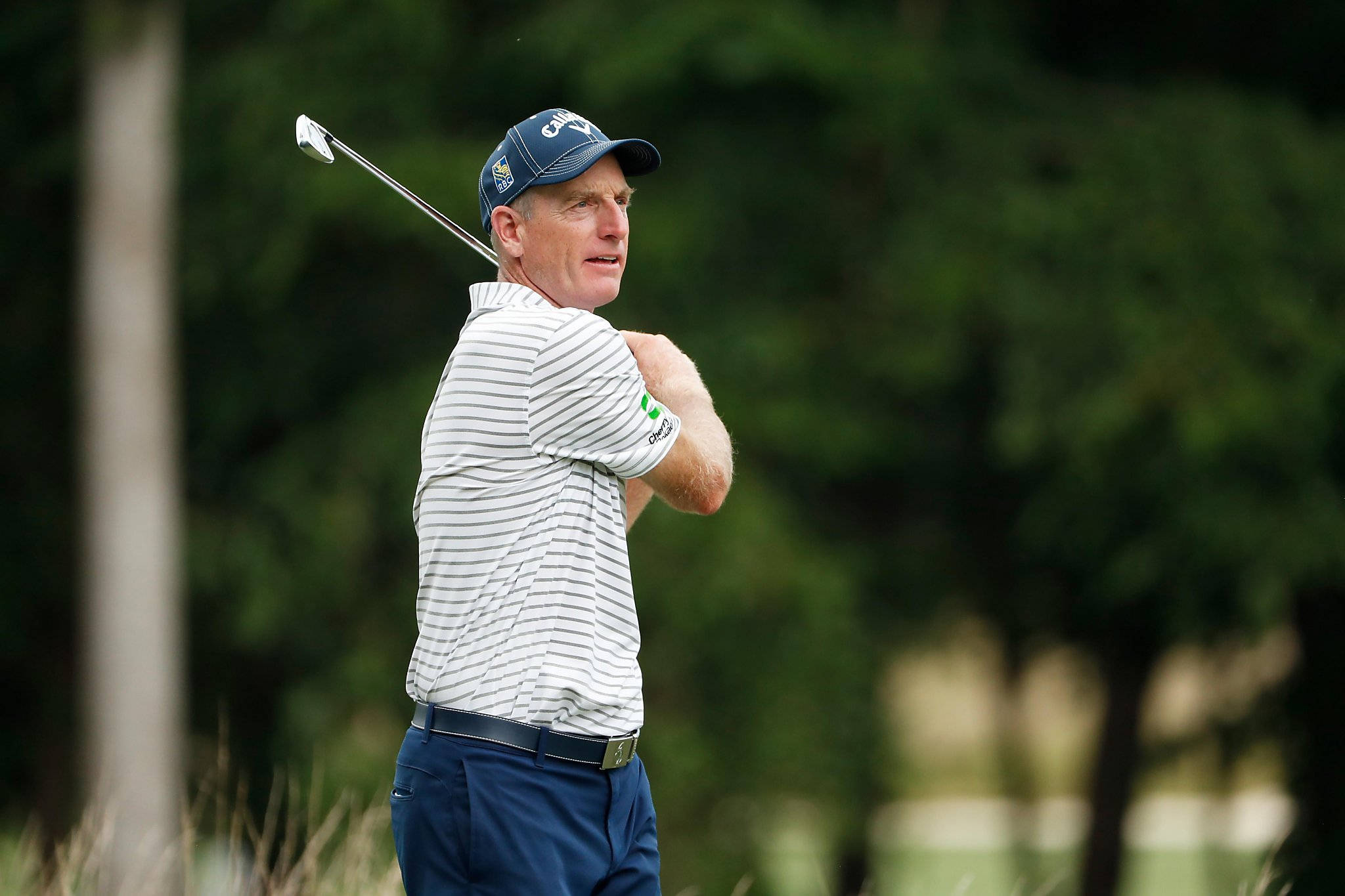 Jim Furyk, professional golf tournament, lush green course, Full HD Desktop Wallpaper