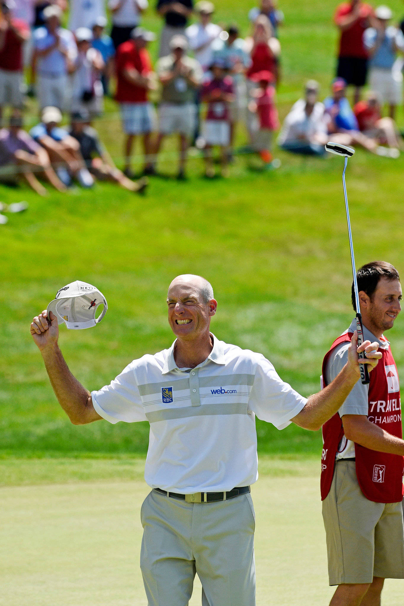 Jim Furyk, golfer, sunlit green, Full HD Phone Wallpaper