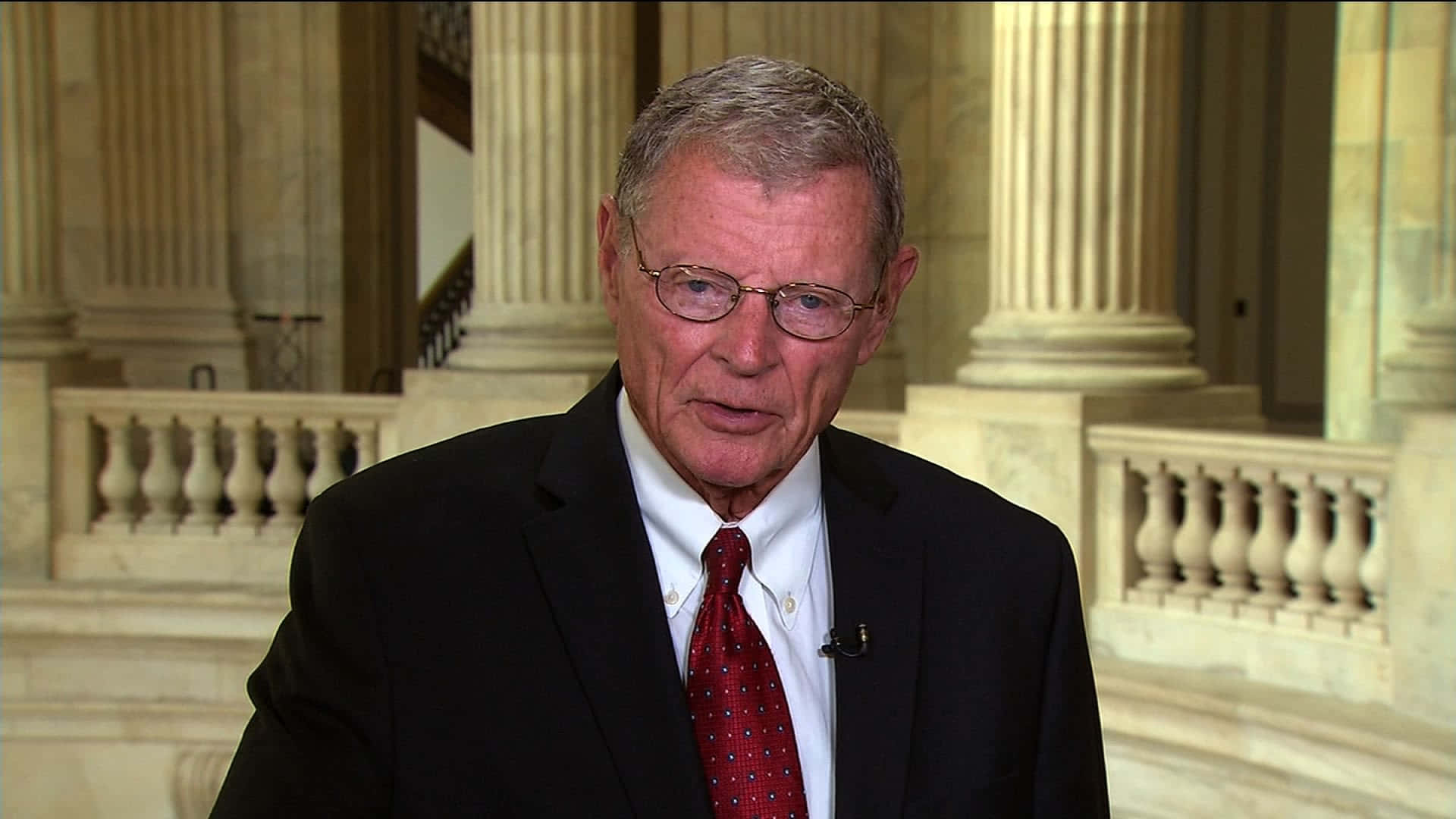 Jim Inhofe, dark suit, red tie, Full HD Desktop Wallpaper