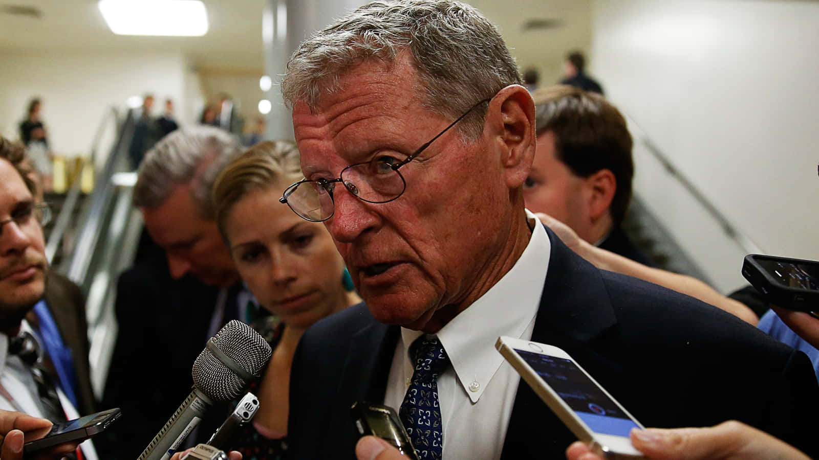 Jim Inhofe, suit, glasses, HD Desktop Wallpaper