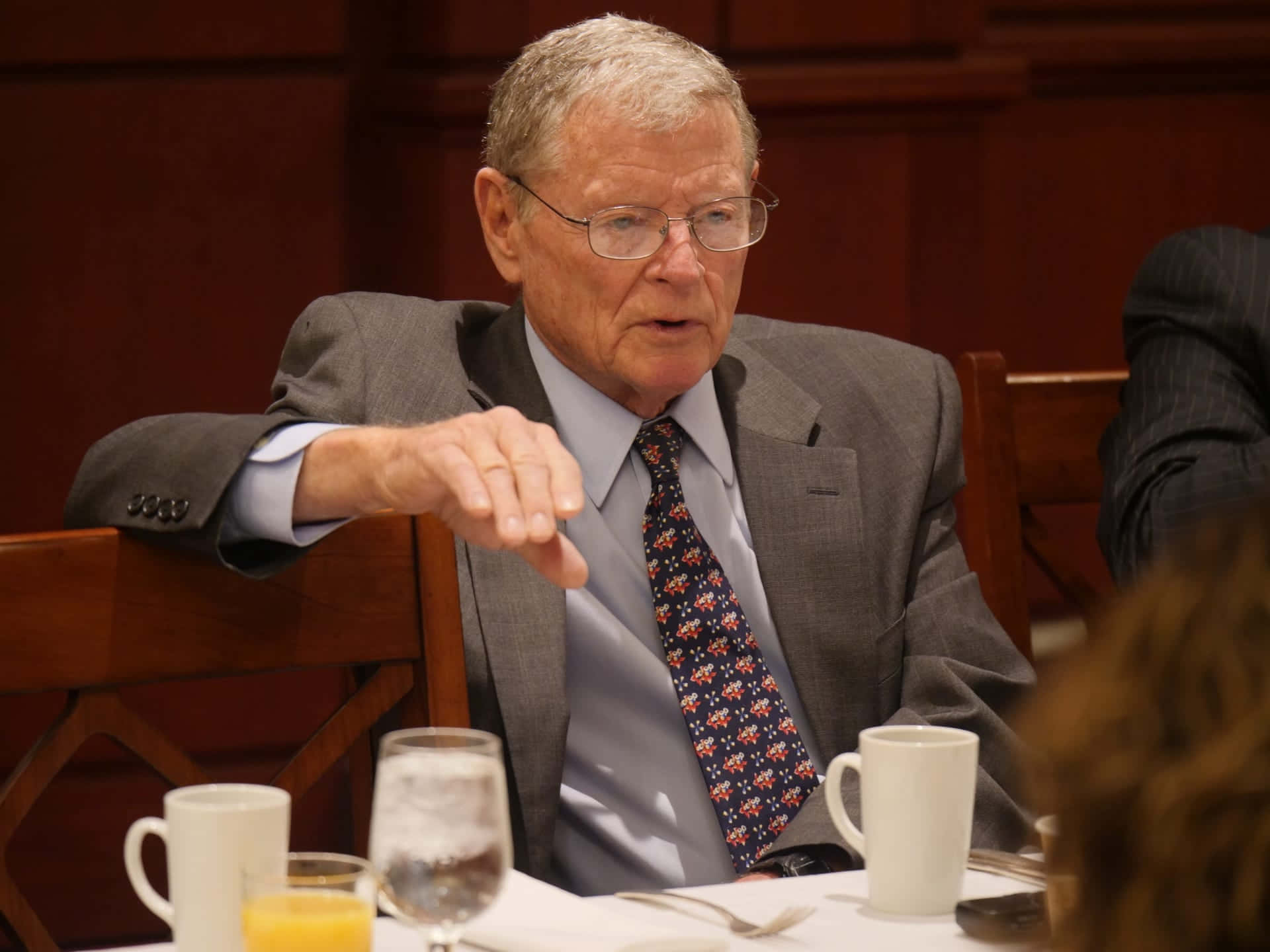 Jim Inhofe, suit, glasses, Full HD Desktop Wallpaper