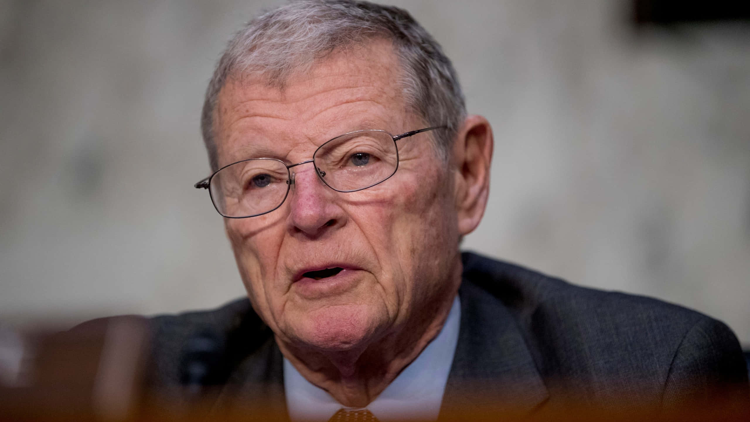 Jim Inhofe, elderly man, glasses, 2K Desktop Wallpaper