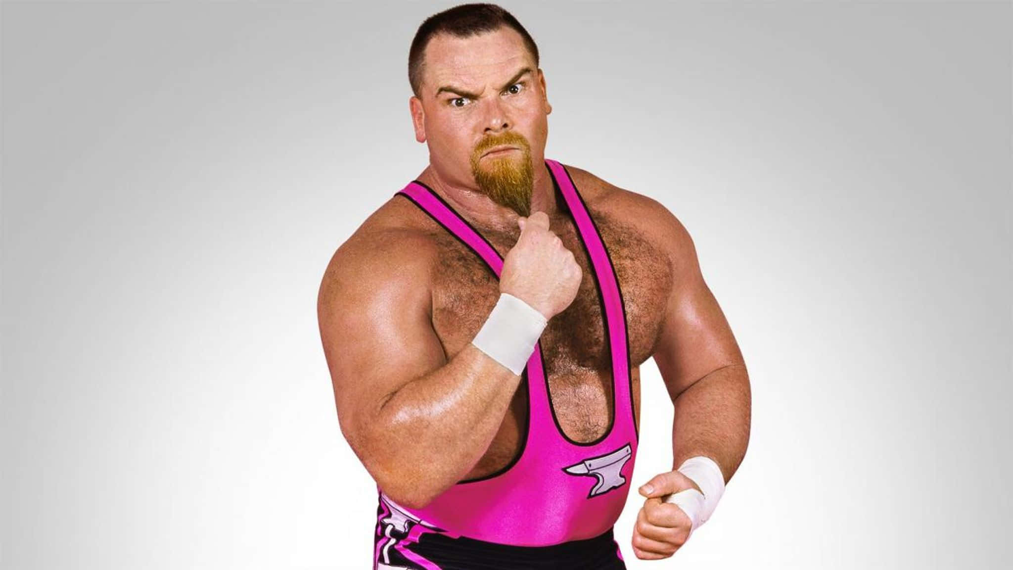 Jim Neidhart, bright pink singlet, aggressively, Full HD Desktop Wallpaper