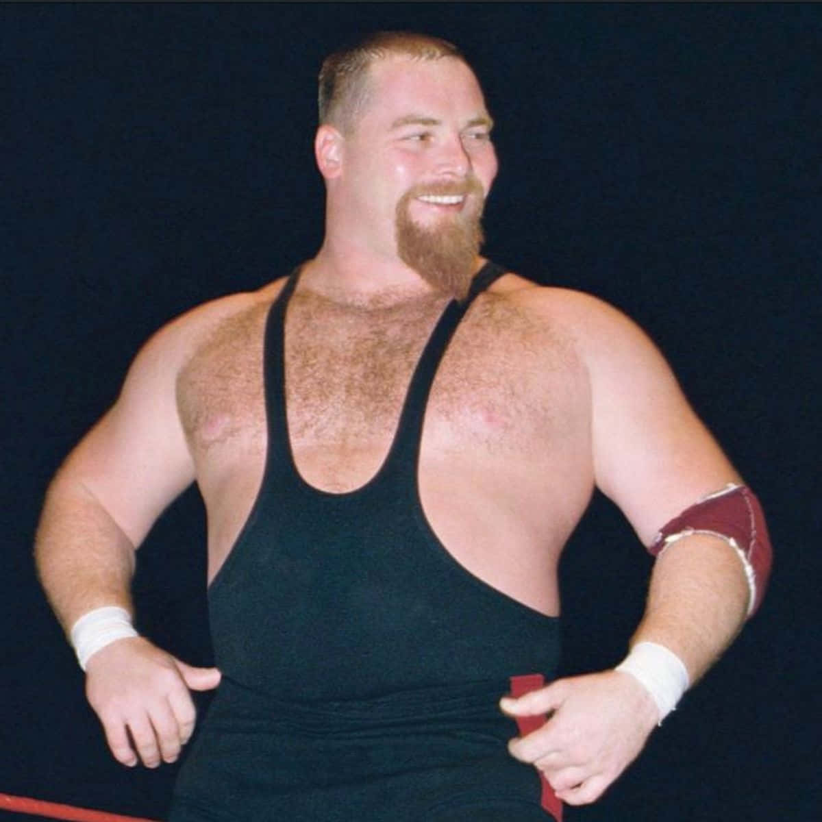 Jim Neidhart, black singlet, dark background, SD Desktop Wallpaper