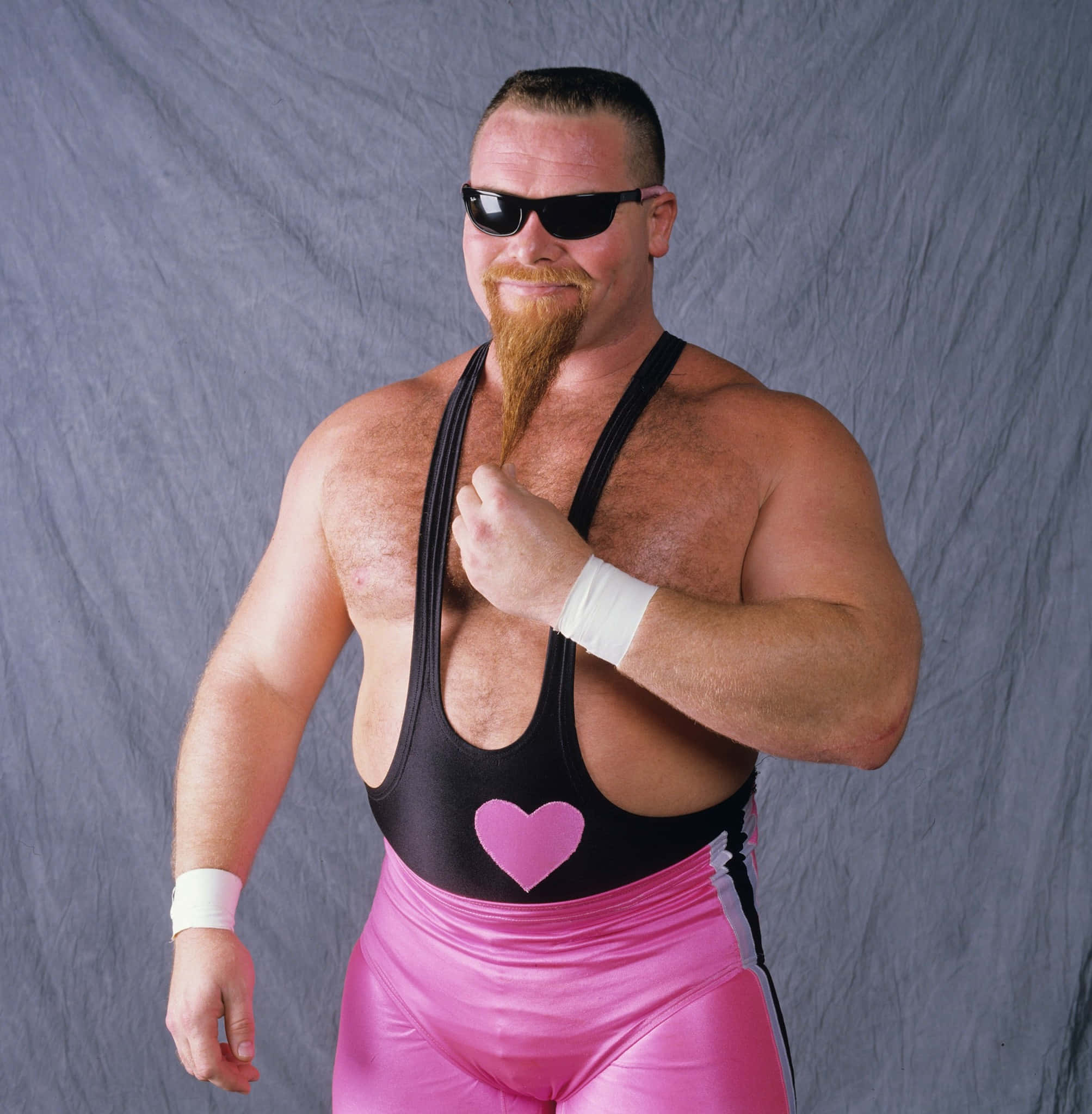 Jim Neidhart, orange goatee, black sunglasses, Full HD Phone Wallpaper