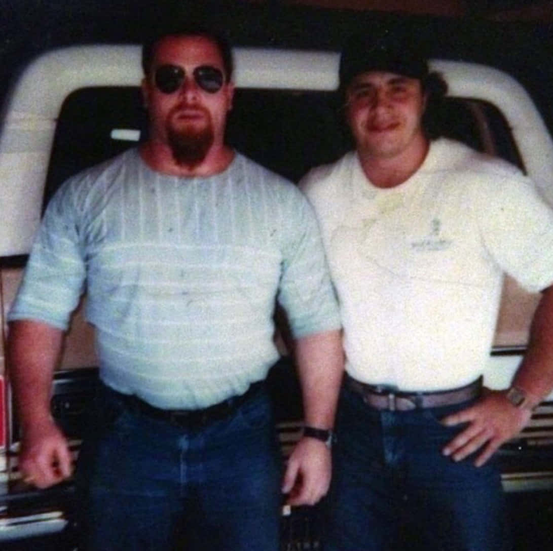 Jim Neidhart, striped shirt, white tee, SD Desktop Wallpaper