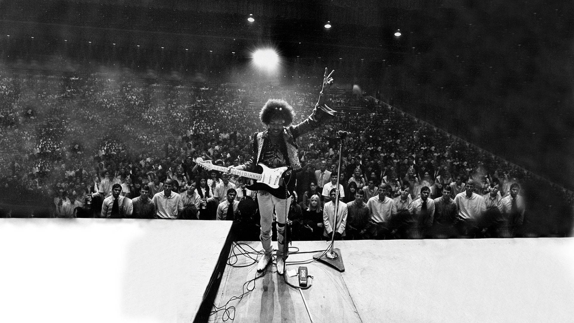 Jimi Hendrix, afro, spotlight, Full HD Desktop Wallpaper