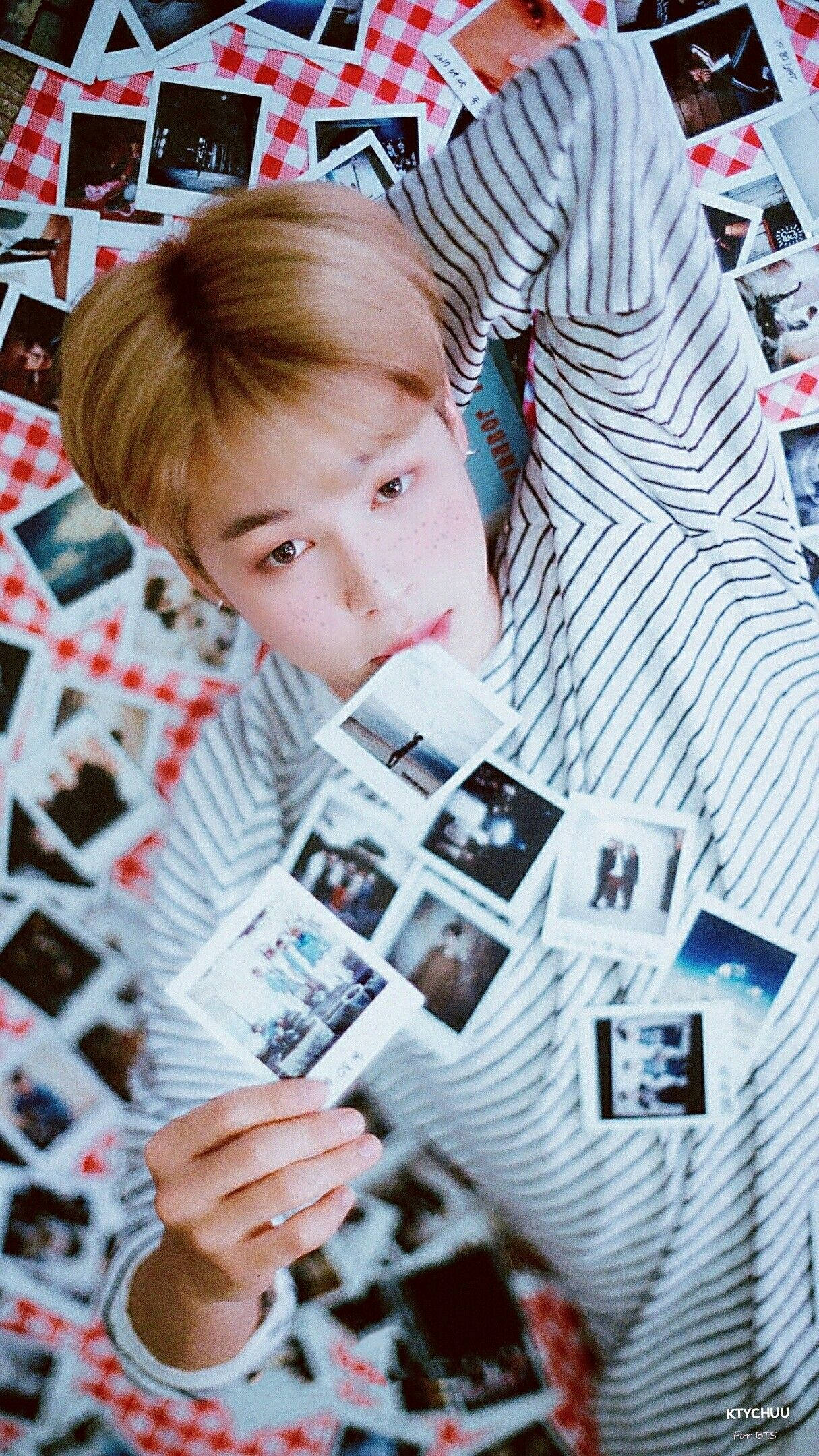 BTS Jimin, 2020, striped shirt, Full HD Phone Wallpaper