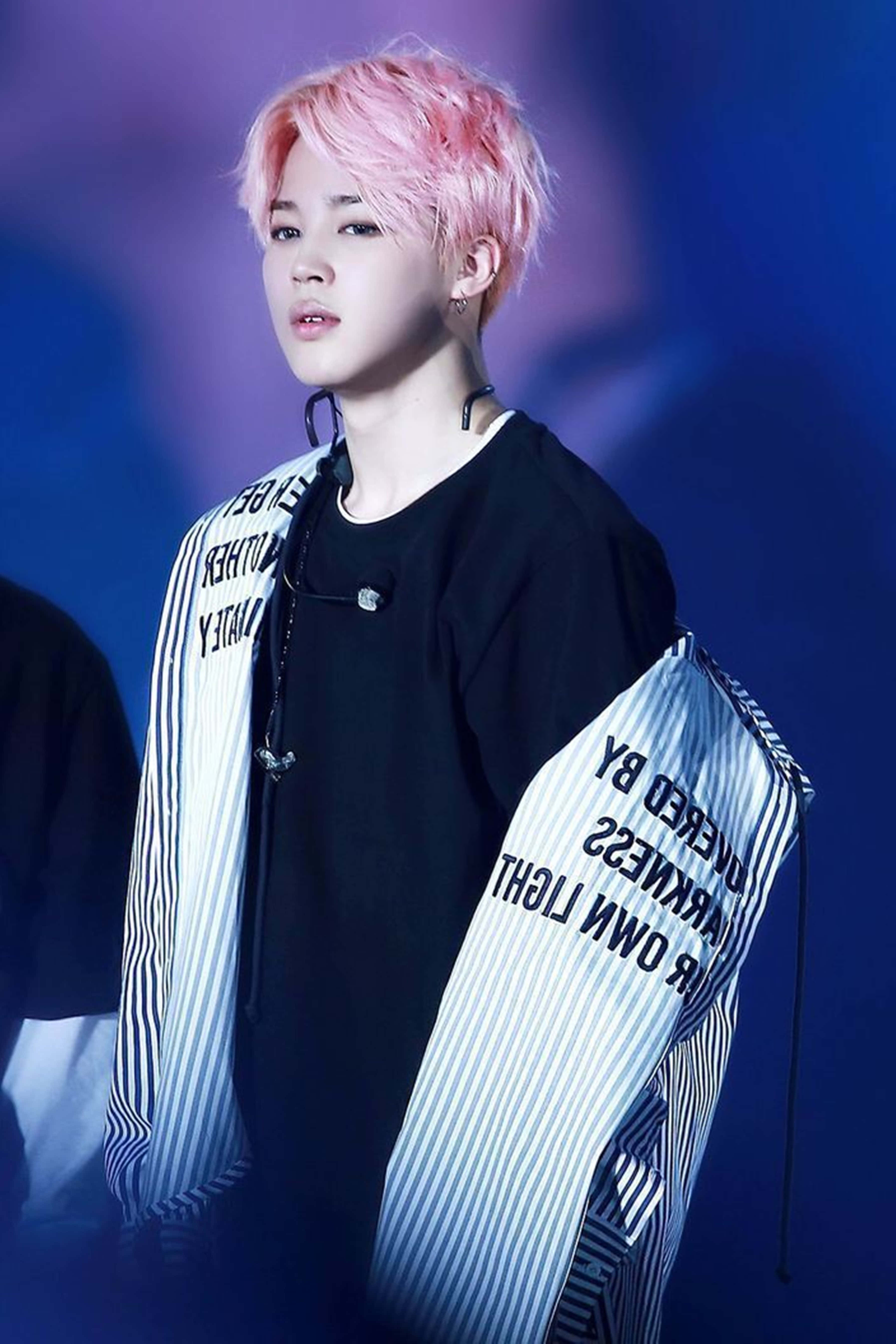 Jimin HD, 2017, pink hair, 5K Phone Wallpaper