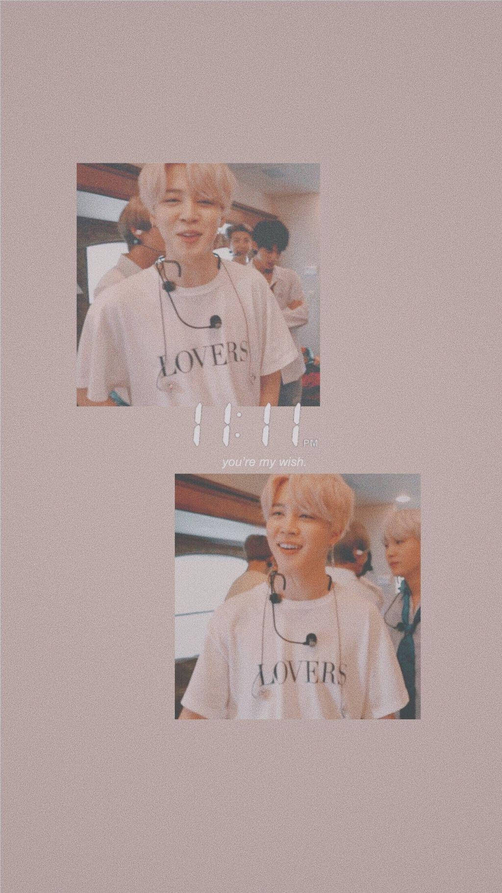 Jimin, LOVERS t-shirt, blonde hair, HD Phone Wallpaper