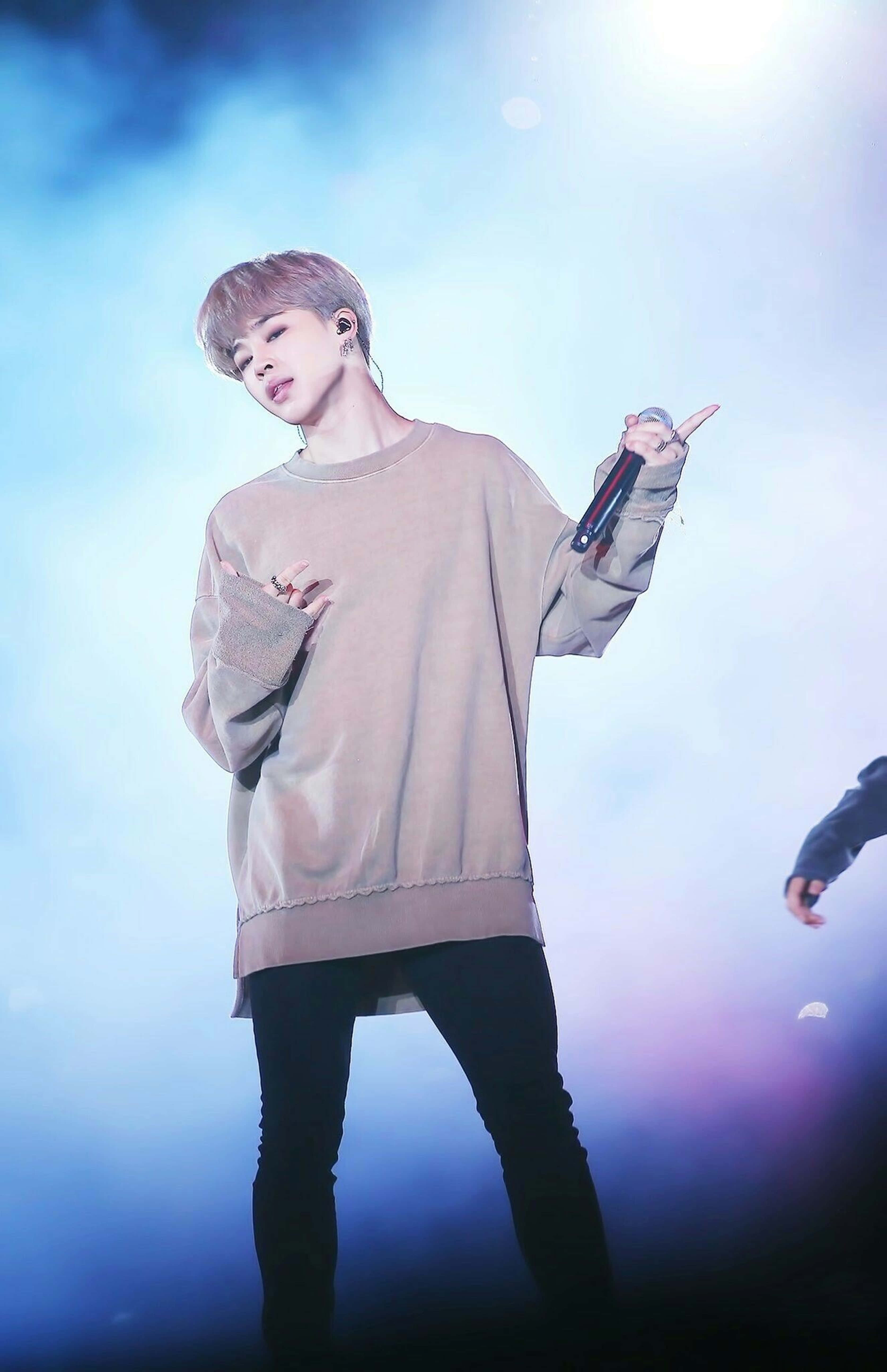Jimin, beige sweater, black pants, 5K Phone Wallpaper
