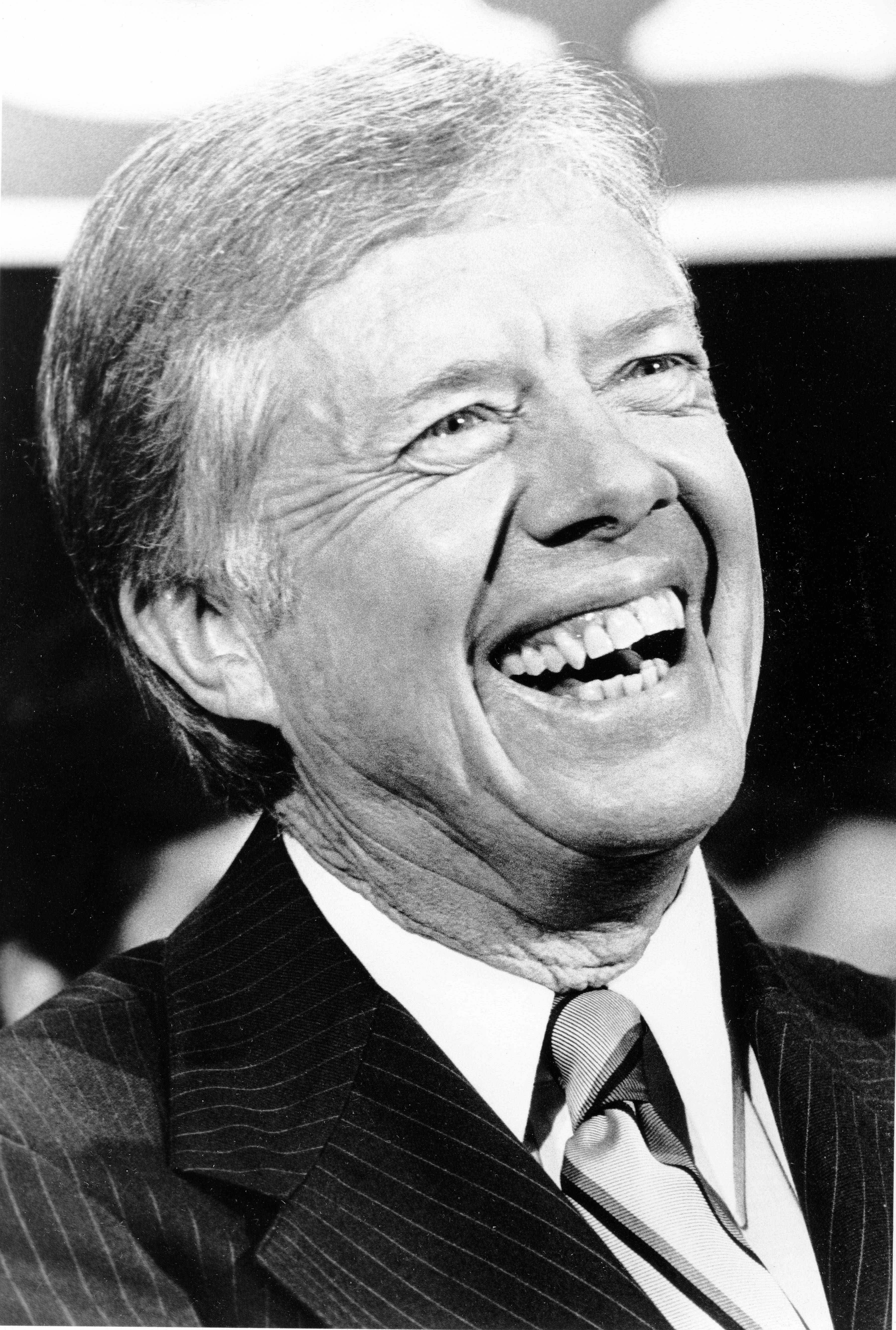 Jimmy Carter, pinstripe suit, tie, 5K Phone Wallpaper
