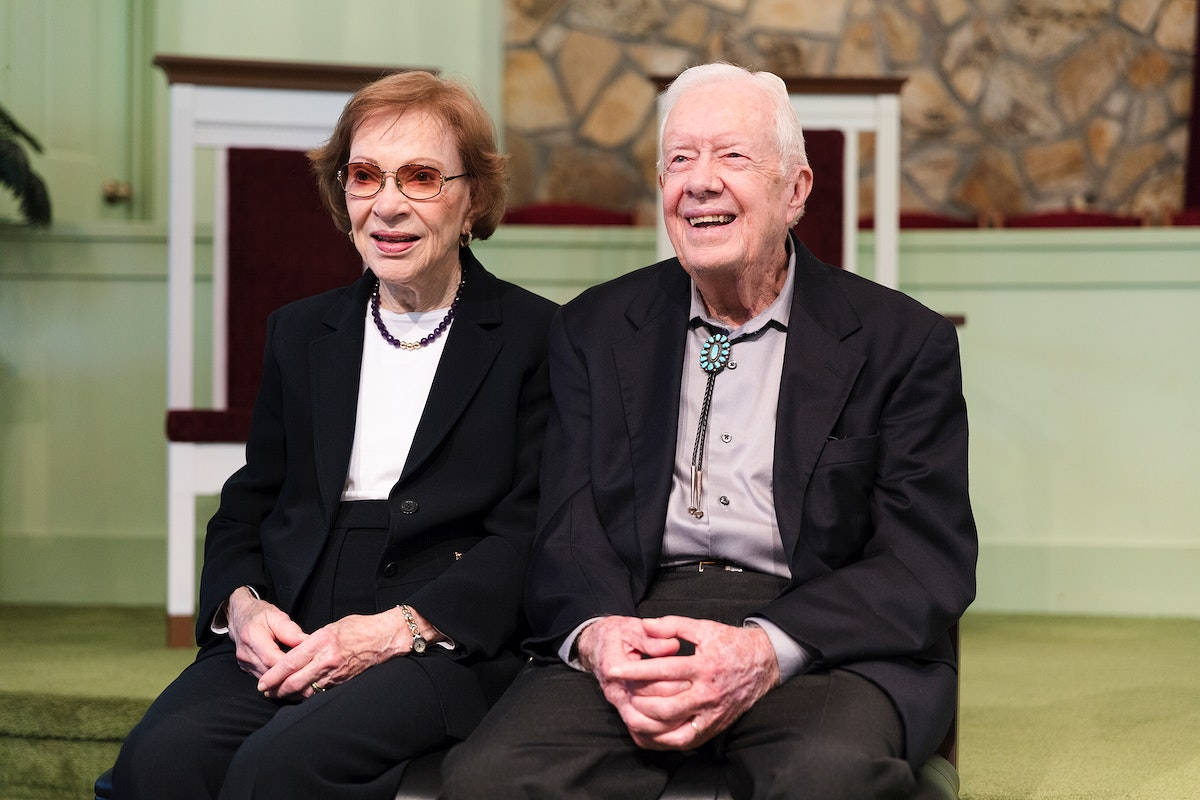 Jimmy Carter, his wife, softly lit room, SD Desktop Wallpaper