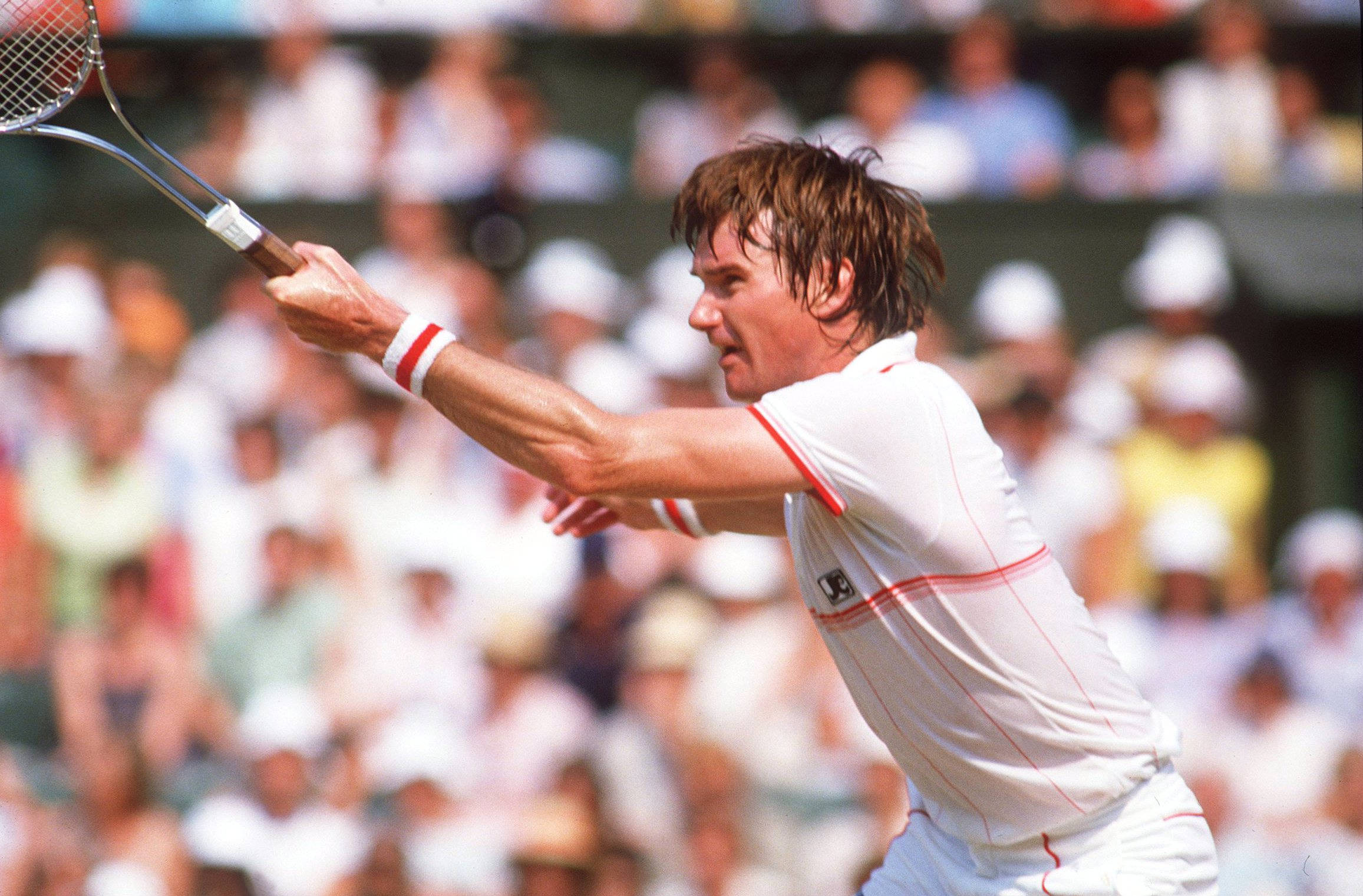 Jimmy Connors, 1984 Wimbledon, white attire, Full HD Desktop Wallpaper