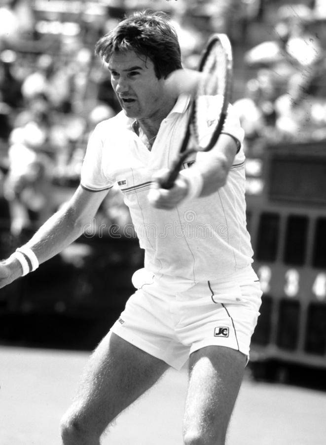 Jimmy Connors, 1982 U.S. Open, black and white, SD Phone Wallpaper