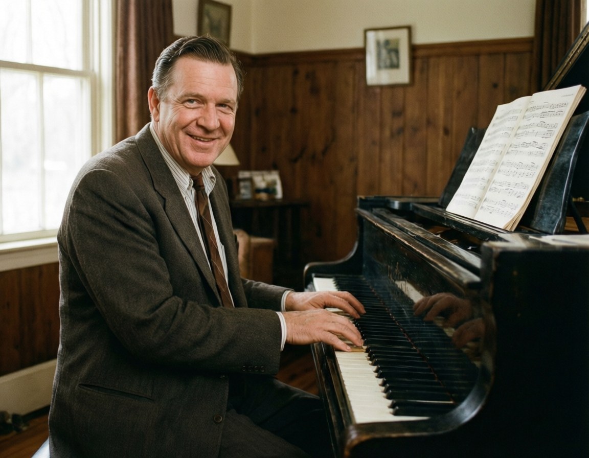 Jimmy Dorsey, piano, natural-light, SD Desktop Wallpaper