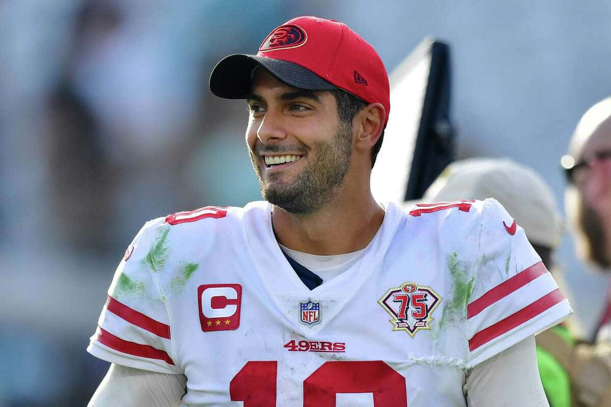 Jimmy Garoppolo, 49ers, number 10, SD Desktop Wallpaper