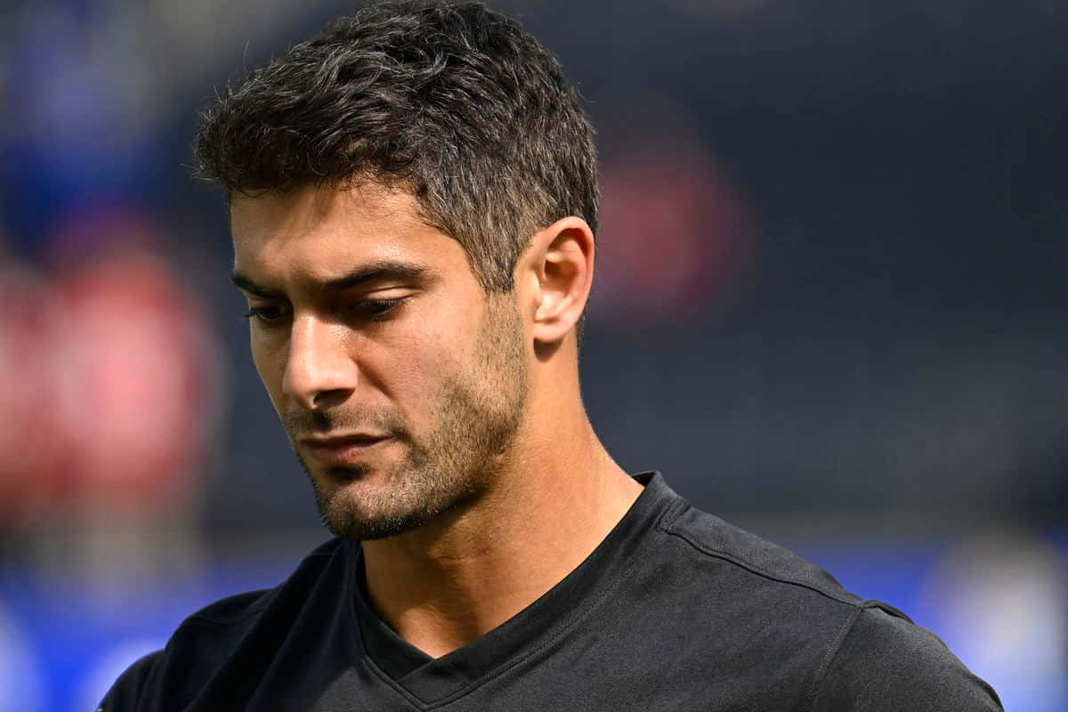 Jimmy Garoppolo, football field, stadium, SD Desktop Wallpaper