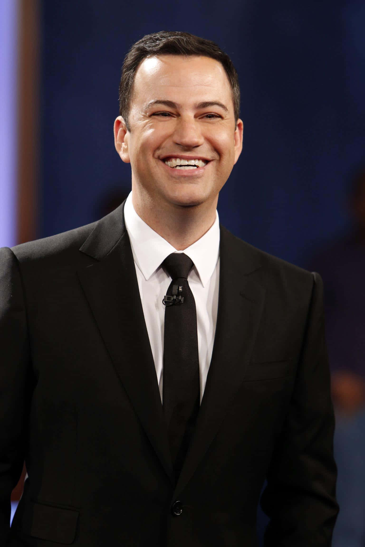 Jimmy Kimmel, black suit, tie, Full HD Phone Wallpaper