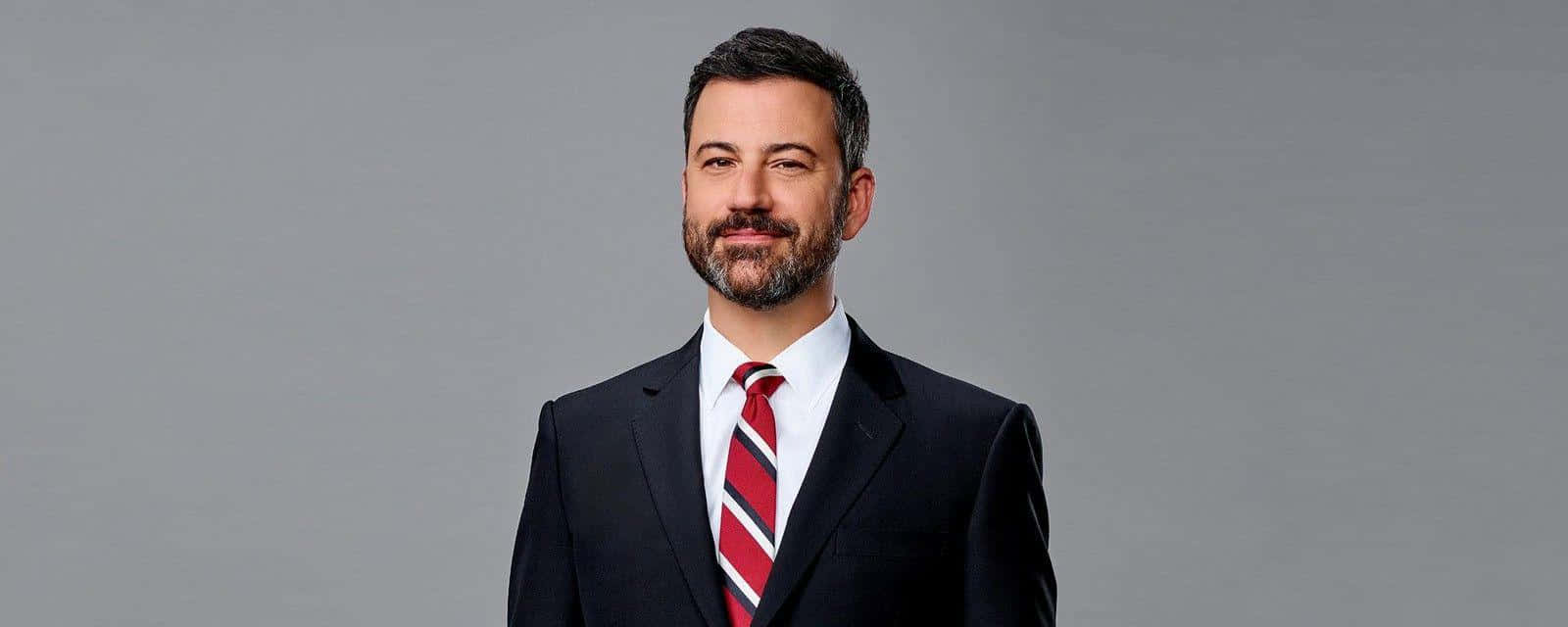 Jimmy Kimmel, beard, dark suit, HD Desktop Wallpaper