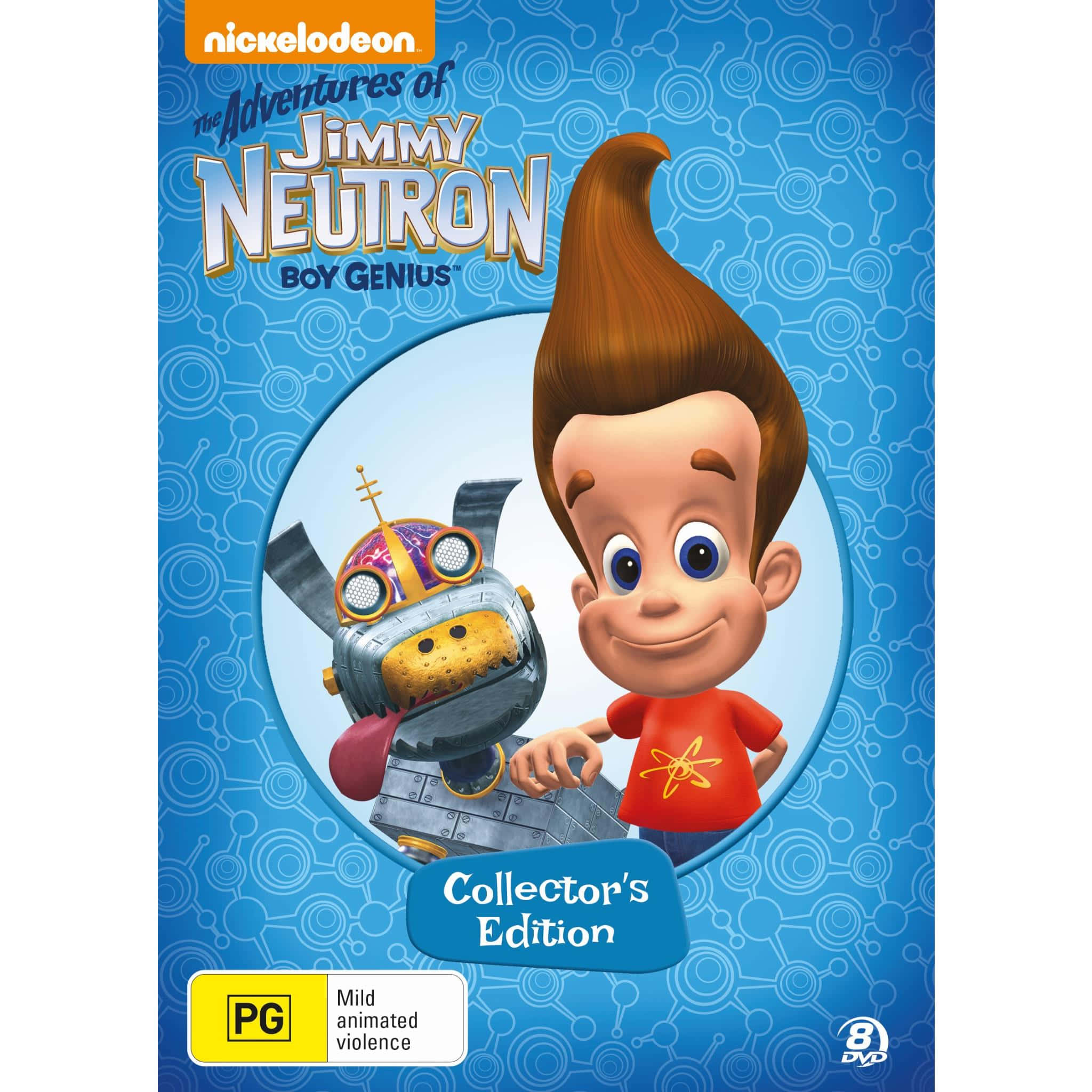 Jimmy Neutron Boy Genius, blu ray, spiky brown hair, Full HD Desktop Wallpaper
