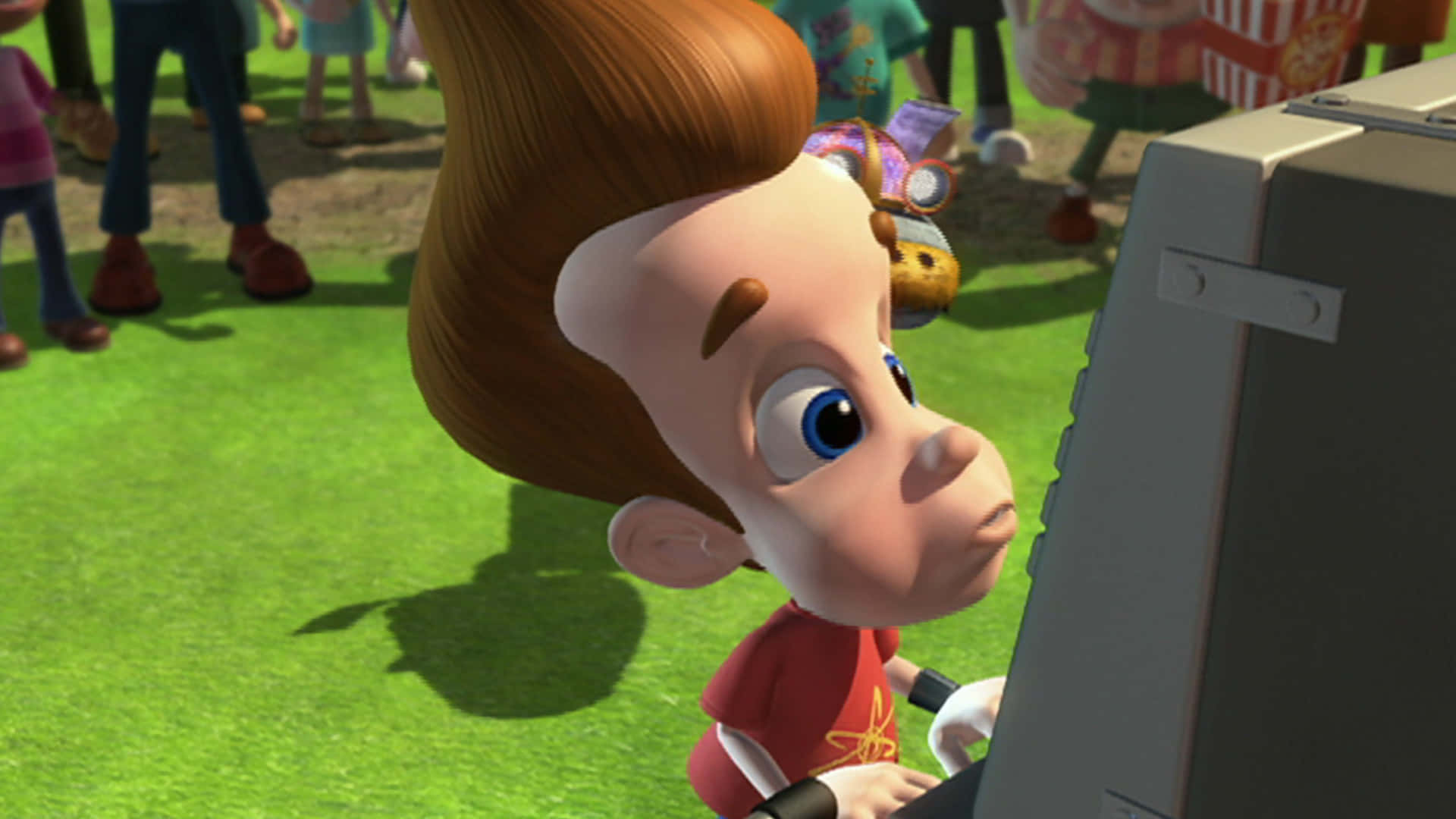 Jimmy Neutron Boy Genius, red hair, blue eyes, Full HD Desktop Wallpaper