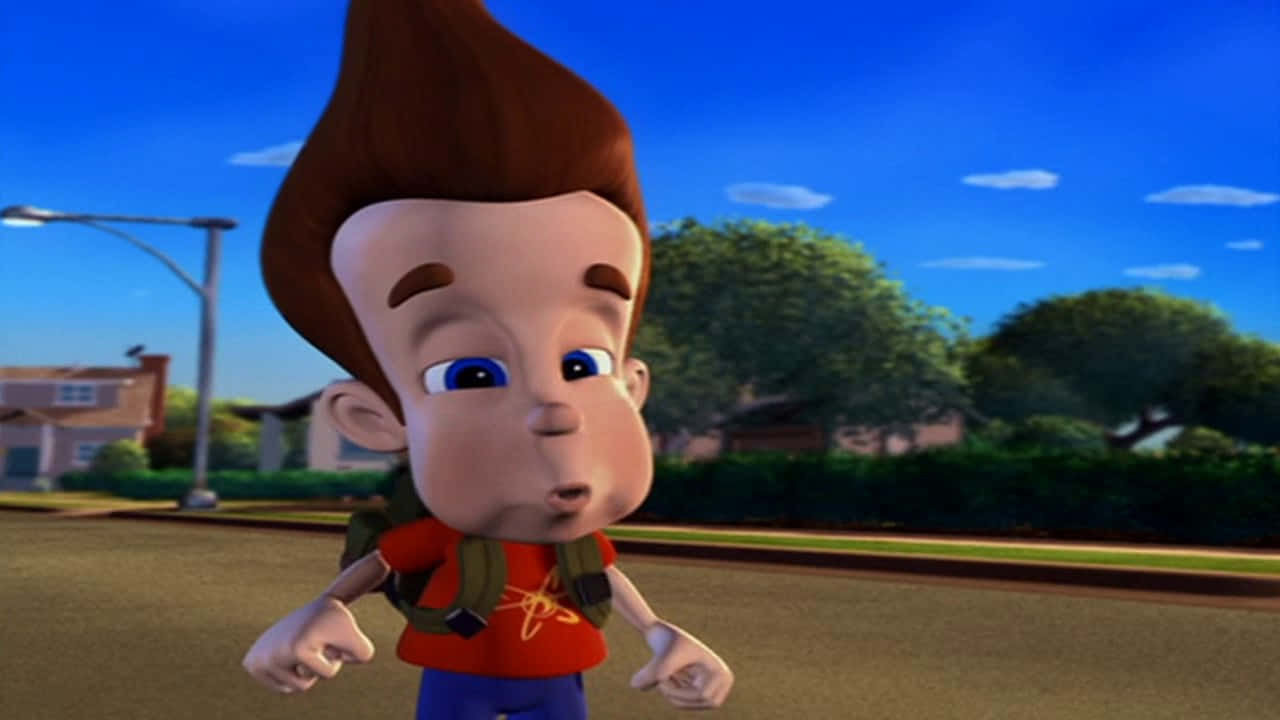 Jimmy Neutron, Boy Genius, spiky brown hair, HD Desktop Wallpaper