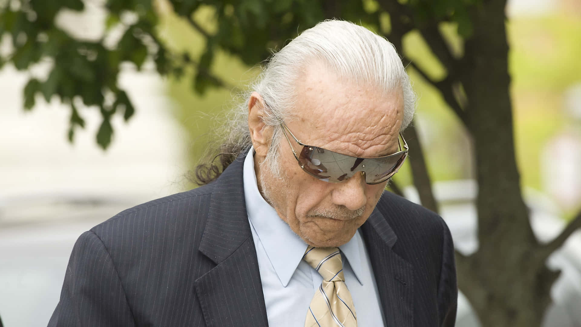 Jimmy Snuka, white hair, sunglasses, Full HD Desktop Wallpaper