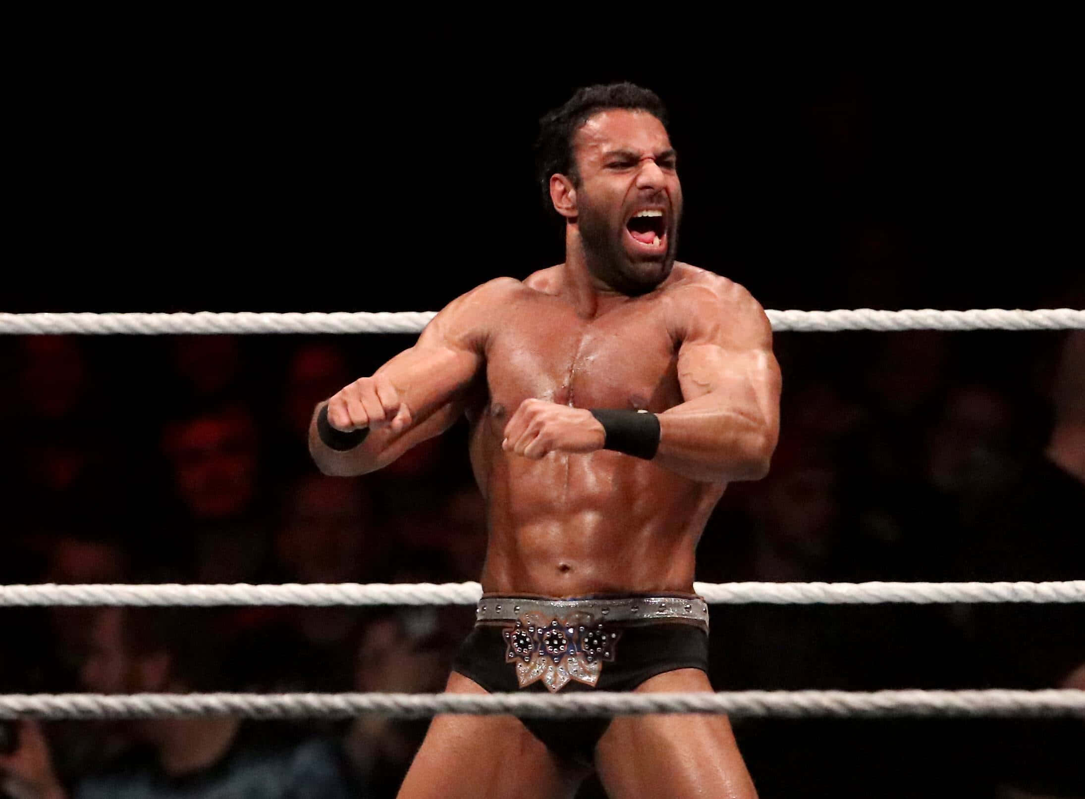 Jinder Mahal, wrestler, ring, Full HD Desktop Wallpaper