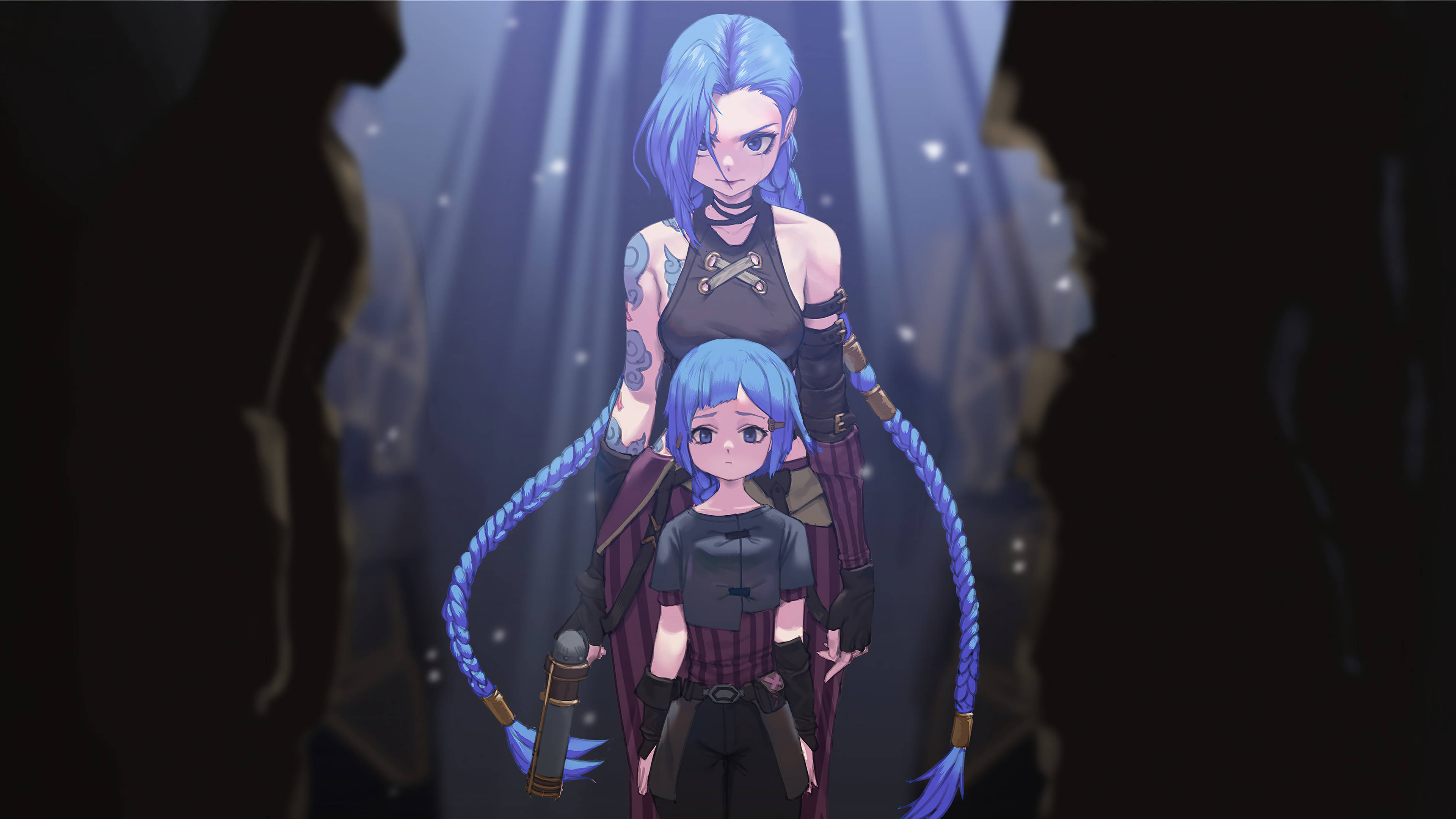 Jinx, Arcane, blue hair, 4K Desktop Wallpaper