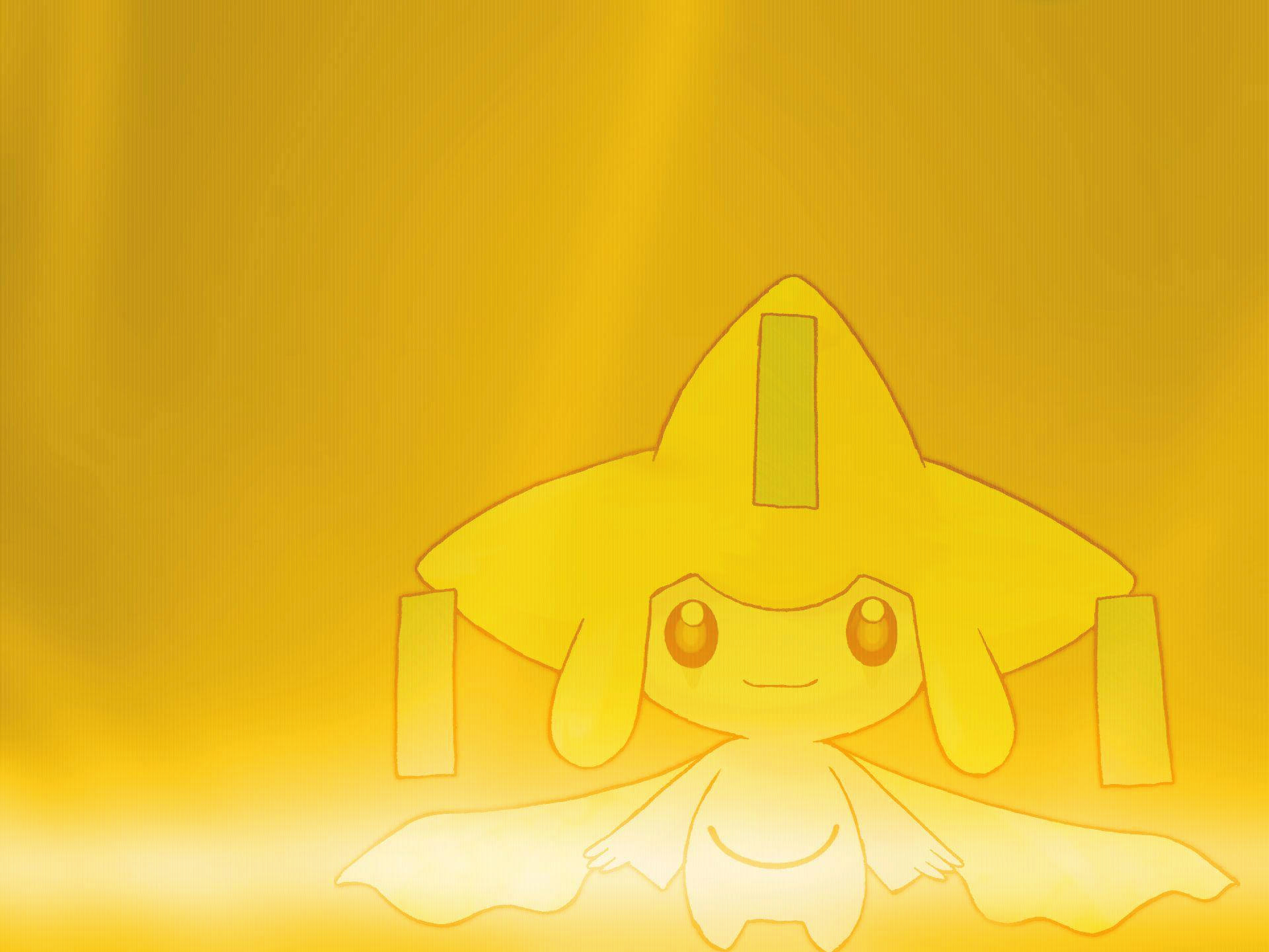 Jirachi, yellow, anime-style, Full HD Desktop Wallpaper