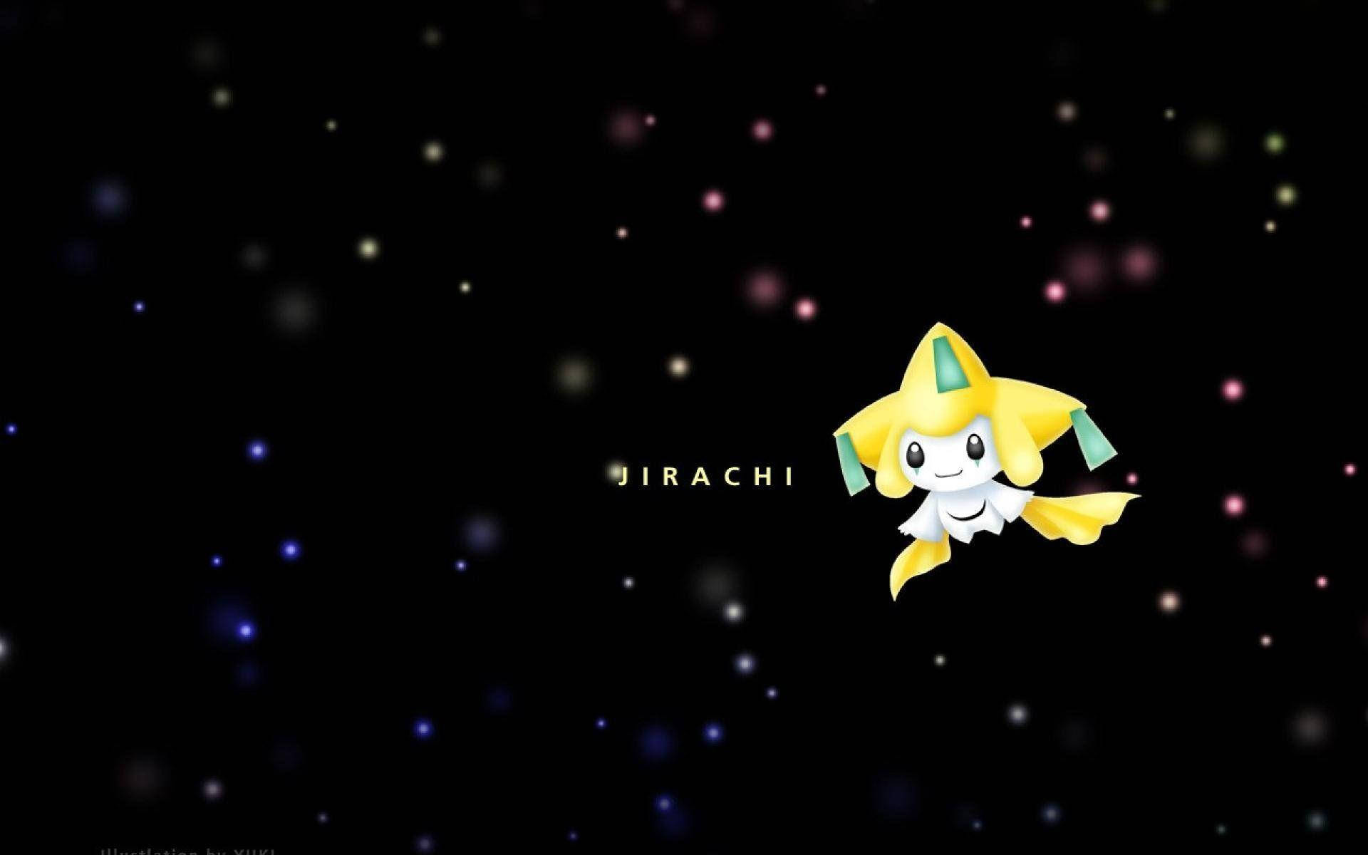 Jirachi, cosmic, yellow, Full HD Desktop Wallpaper