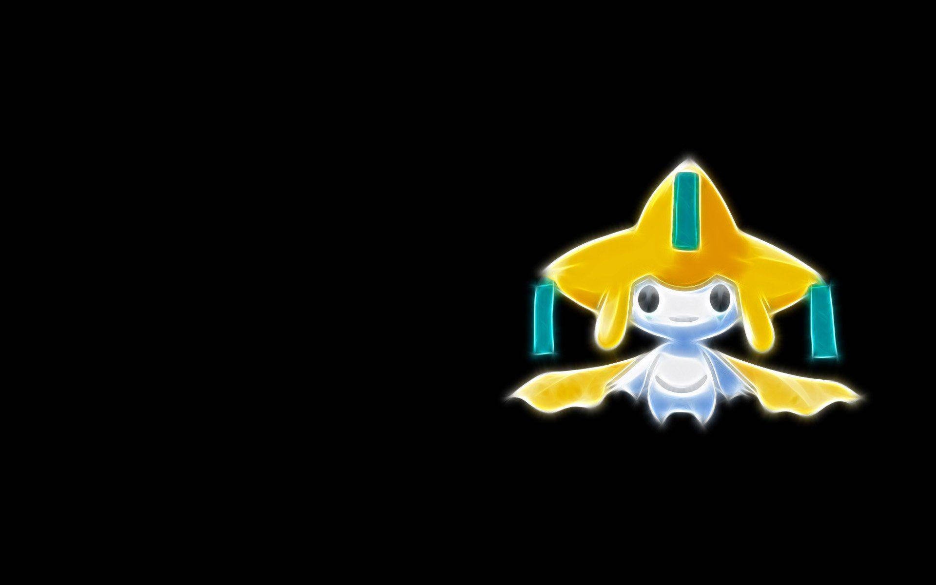 Jirachi, glowing yellow, teal, Full HD Desktop Wallpaper