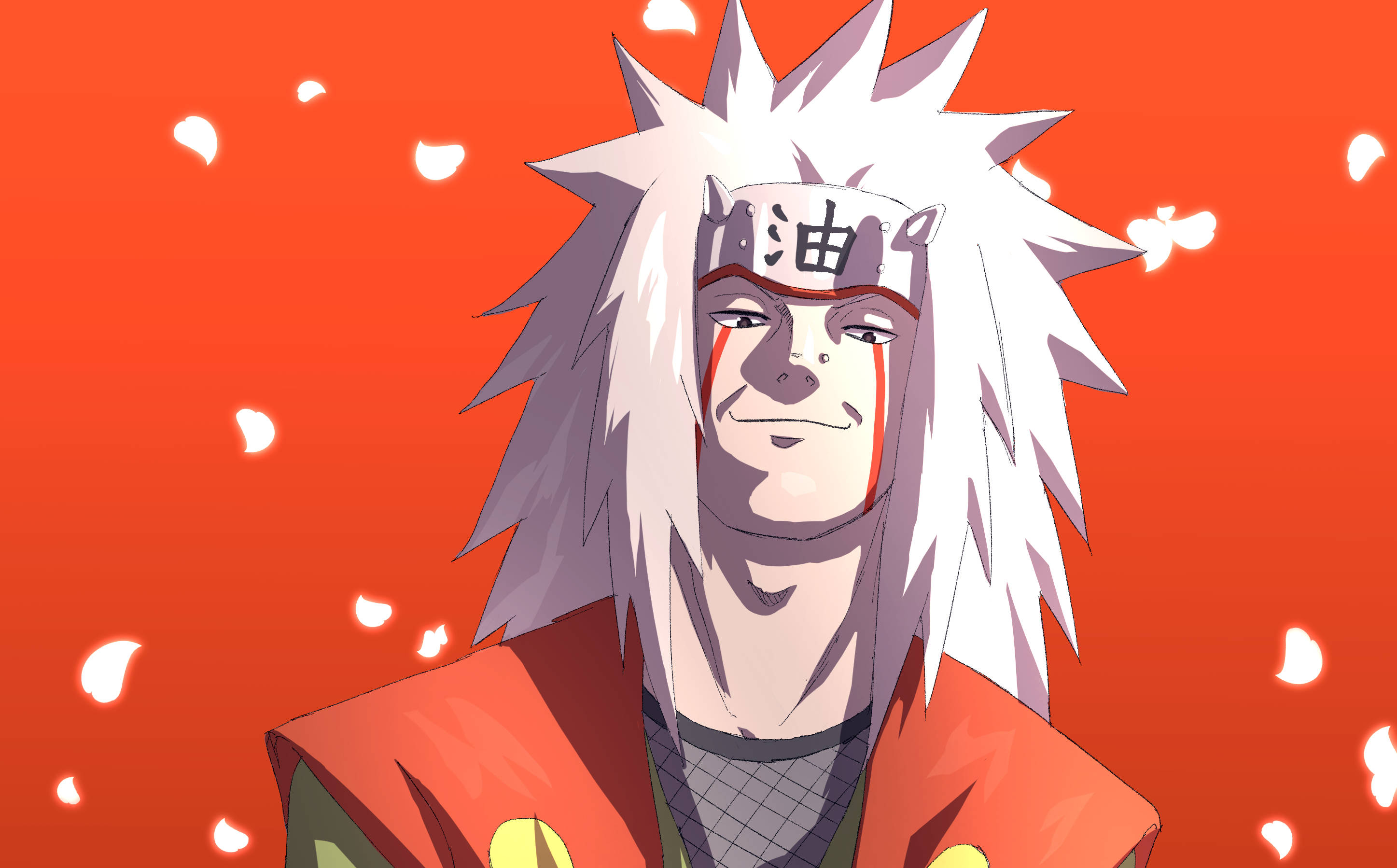 Jiraiya, 4K, red, 2K Desktop Wallpaper