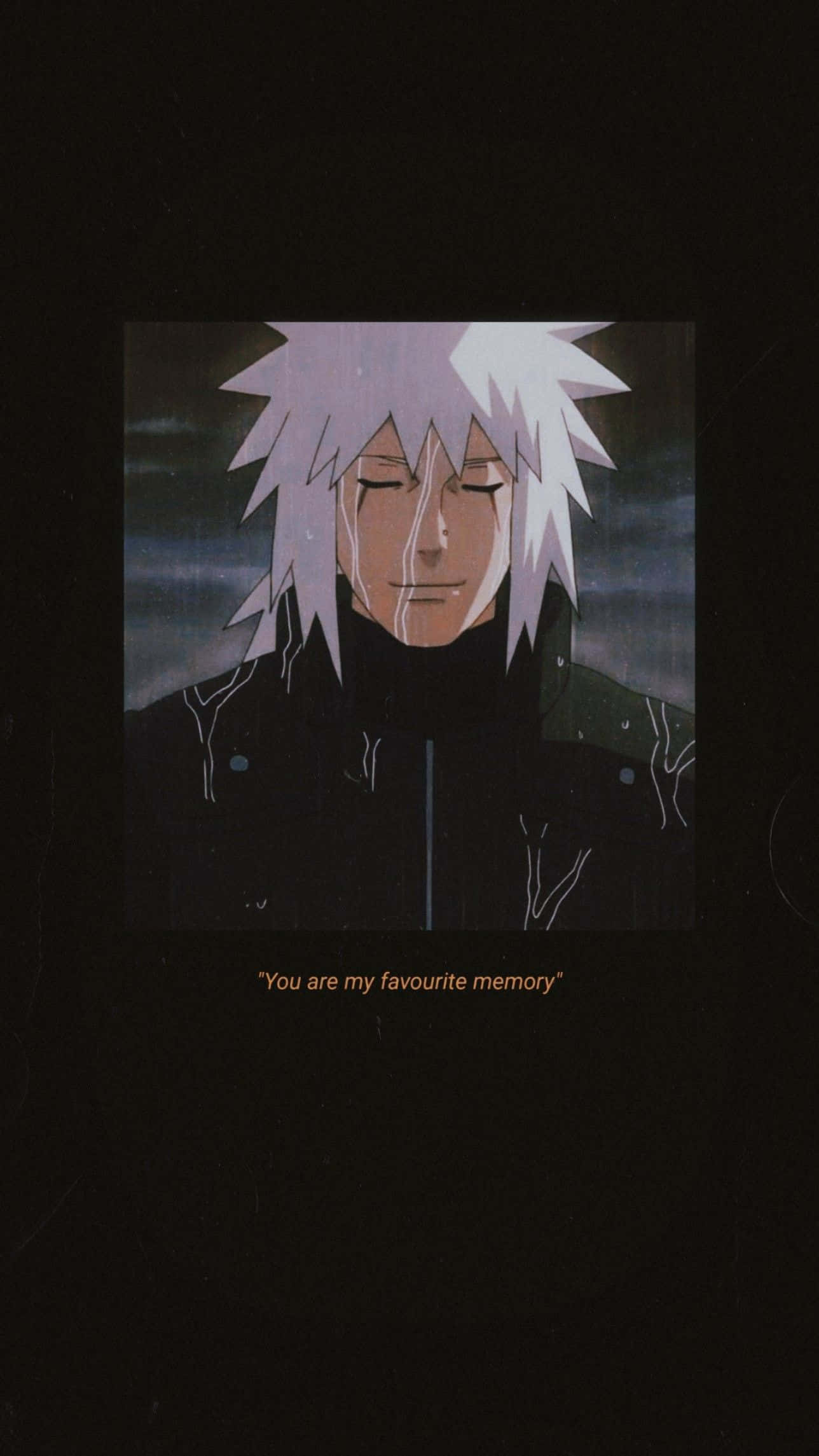 Jiraiya, spiky white hair, closed eyes, Full HD Phone Wallpaper