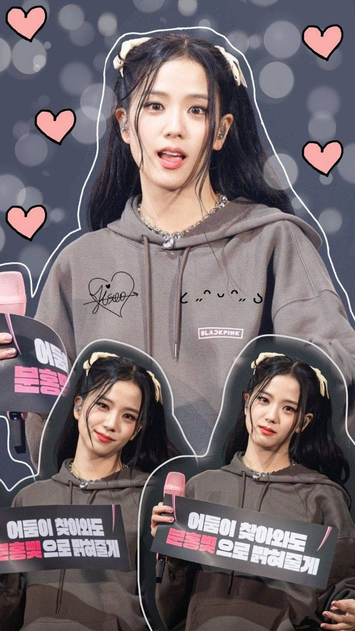 Jisoo, Blackpink, gray hoodie, HD Phone Wallpaper