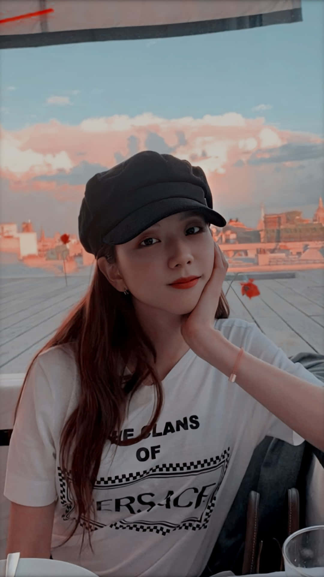 Jisoo Blackpink, Korean singer, black cap, Full HD Phone Wallpaper