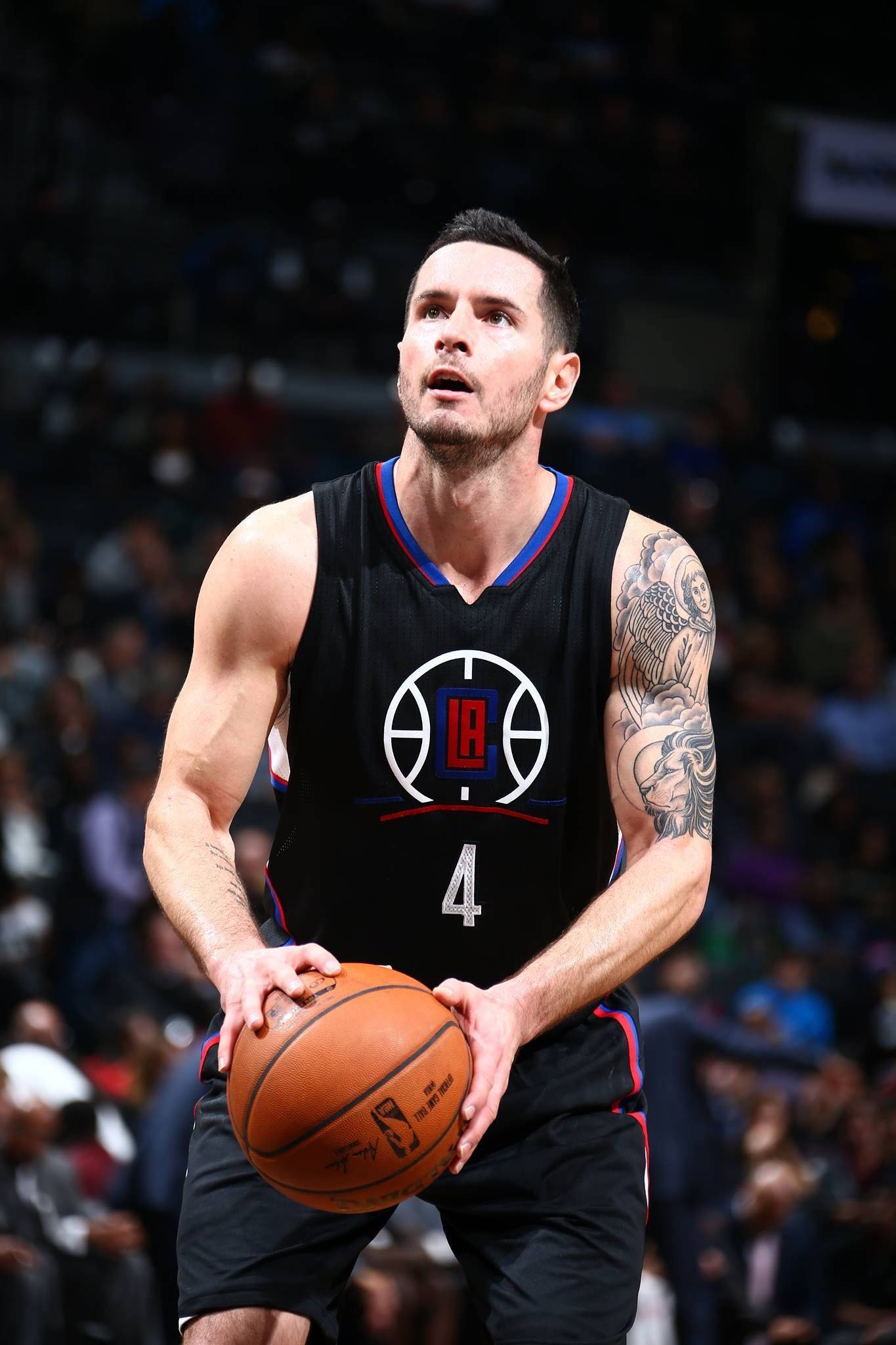 Jj Redick, black Clippers jersey, number 4, Full HD Phone Wallpaper