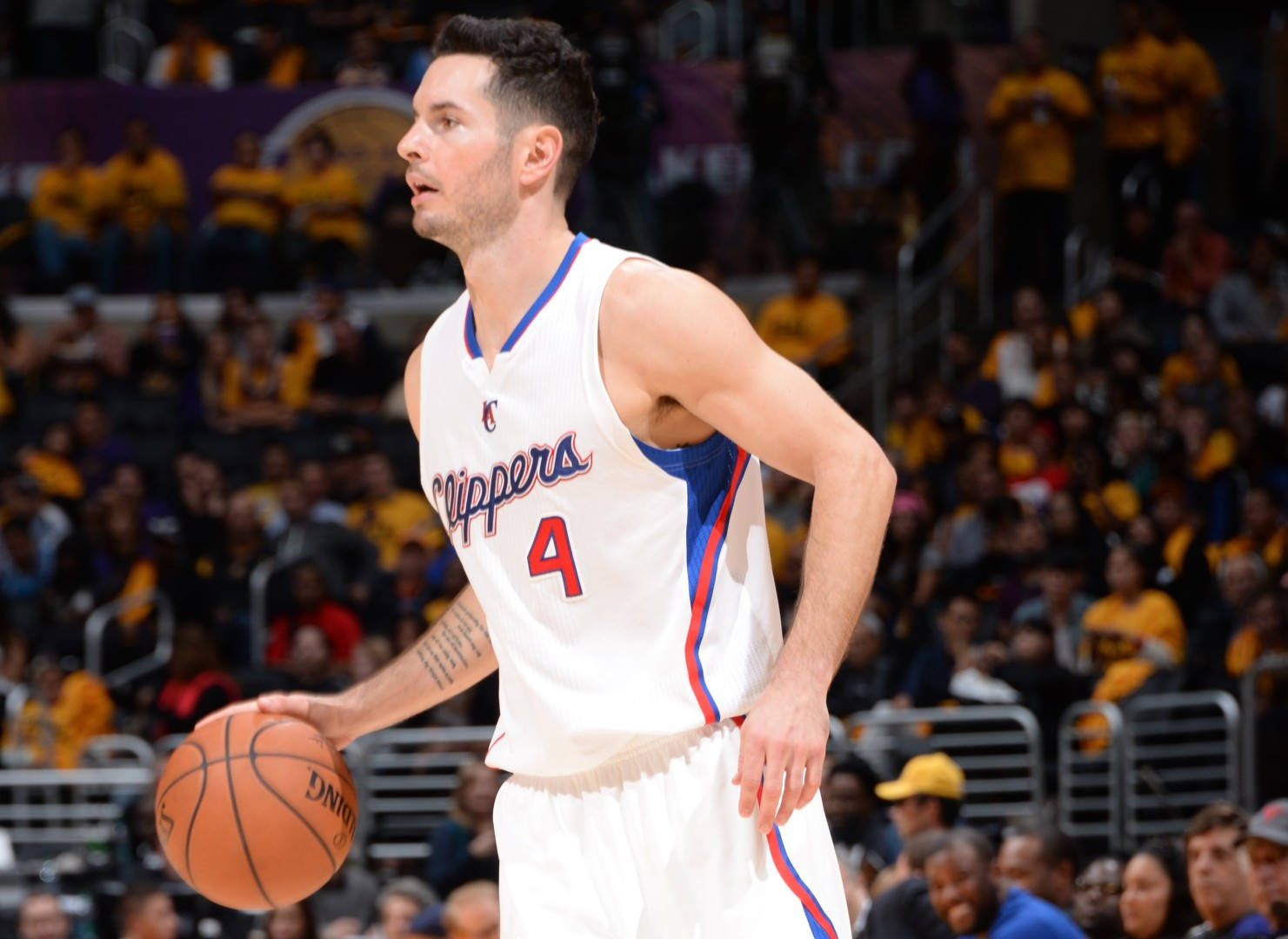Jj Redick, white Clippers jersey, number 4, HD Desktop Wallpaper
