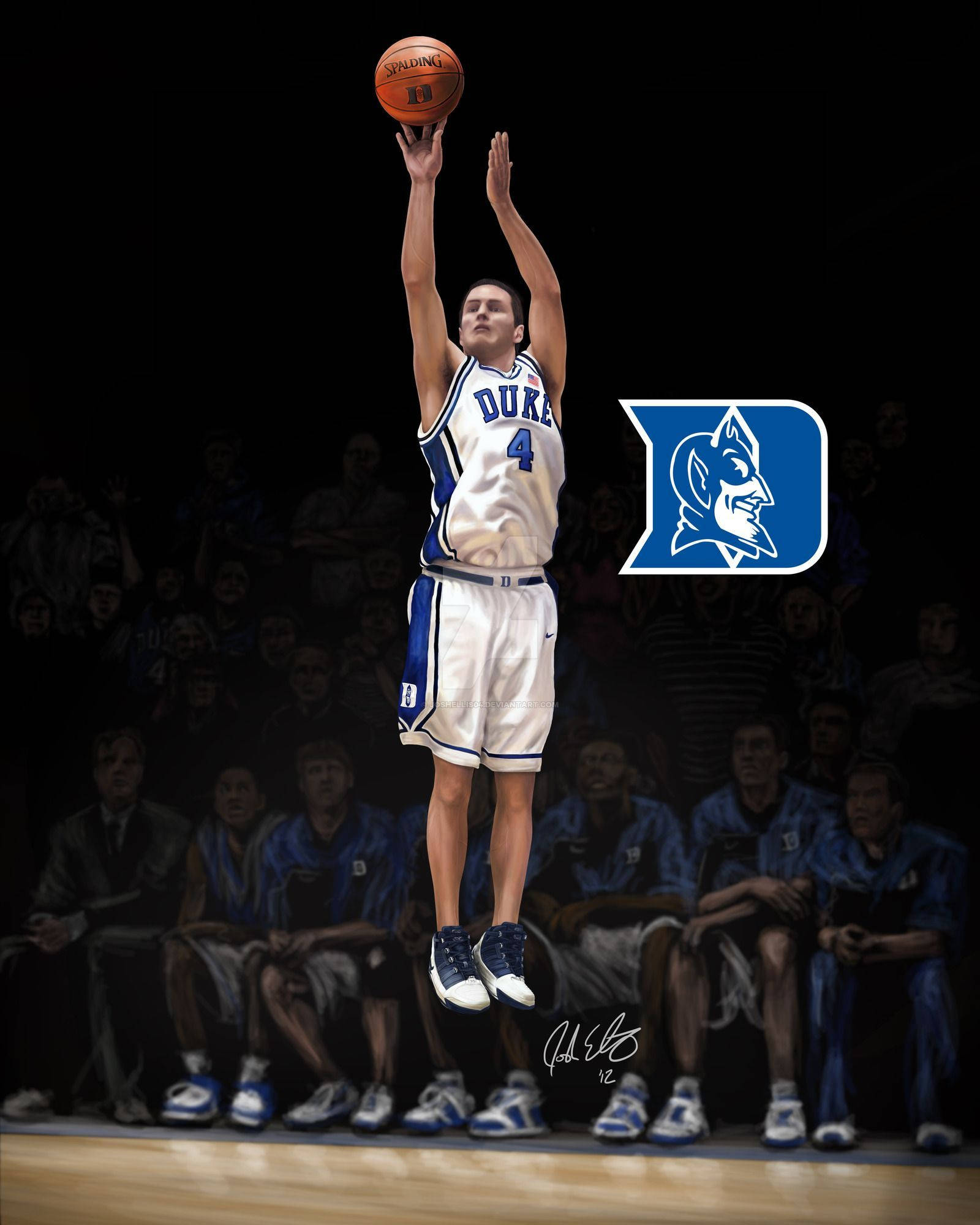 Jj Redick, Duke basketball player, jump shot, Full HD Phone Wallpaper