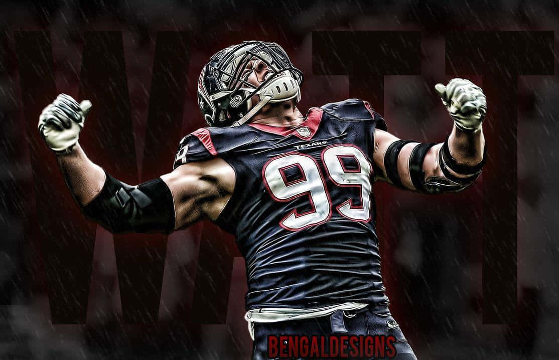JJ Watt, NFL Defensive End, number 99, SD Desktop Wallpaper