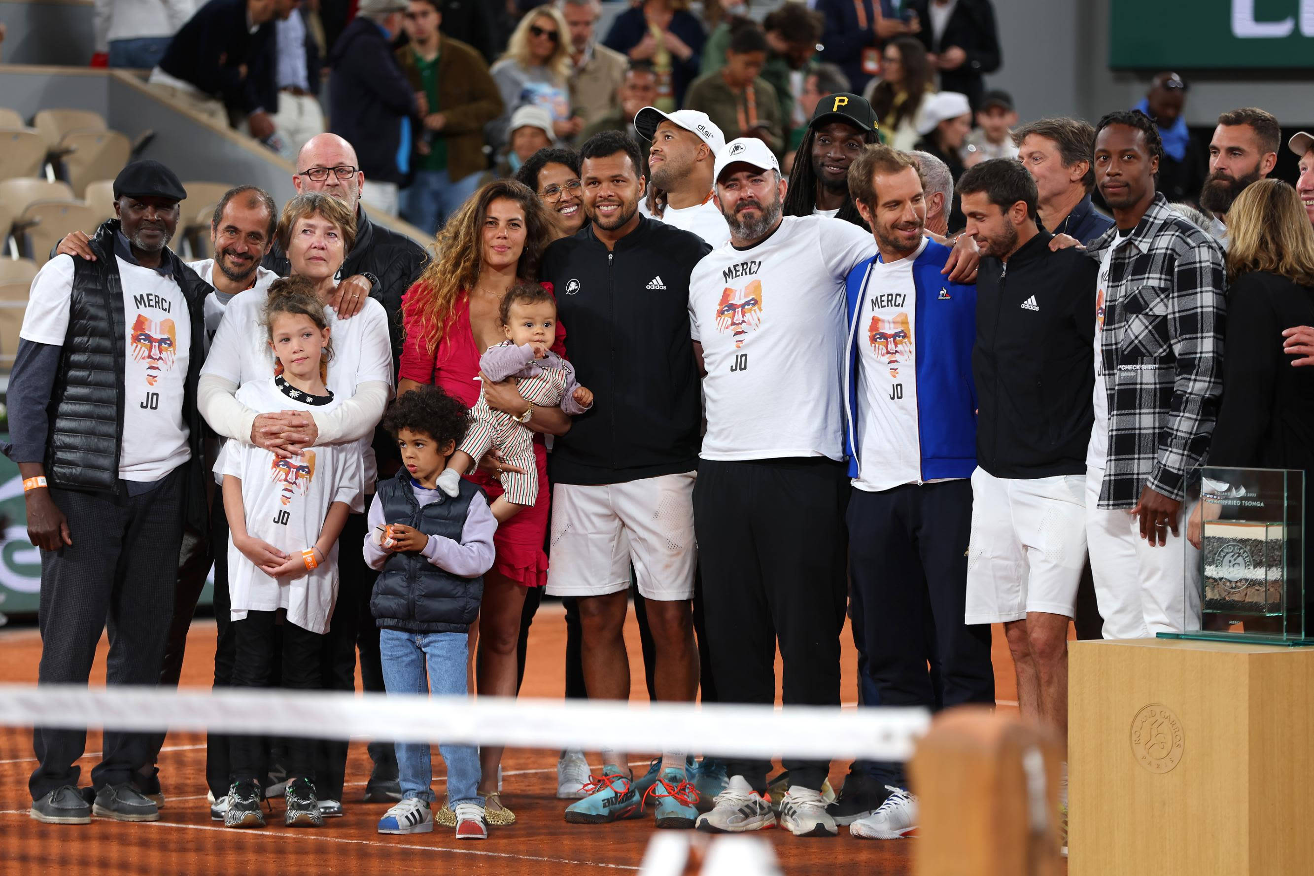 Jo-wilfried Tsonga, tennis players, families, 2K Desktop Wallpaper