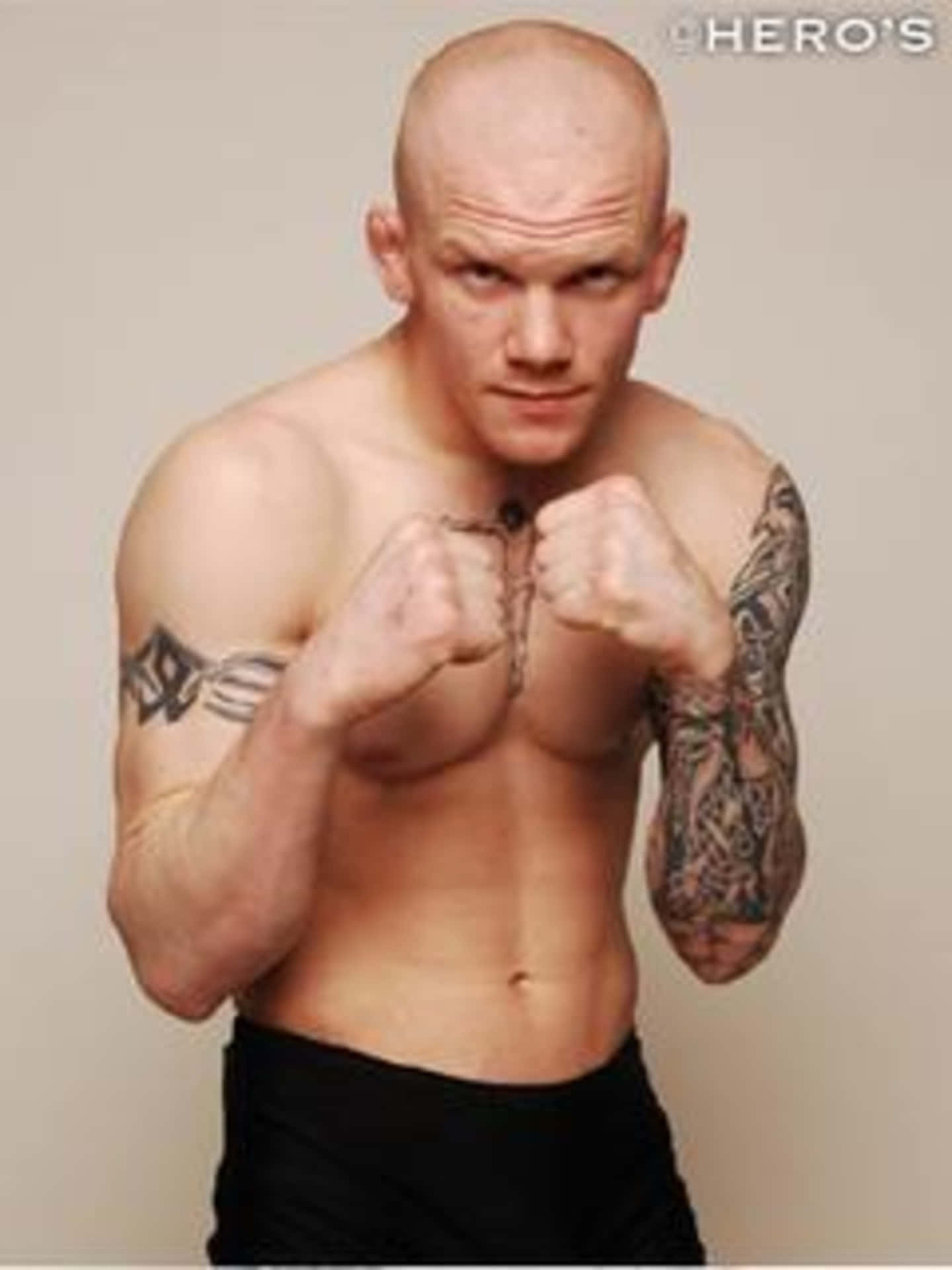 Joachim Hansen, Norwegian mixed martial artist, bald muscular man, Full HD Phone Wallpaper
