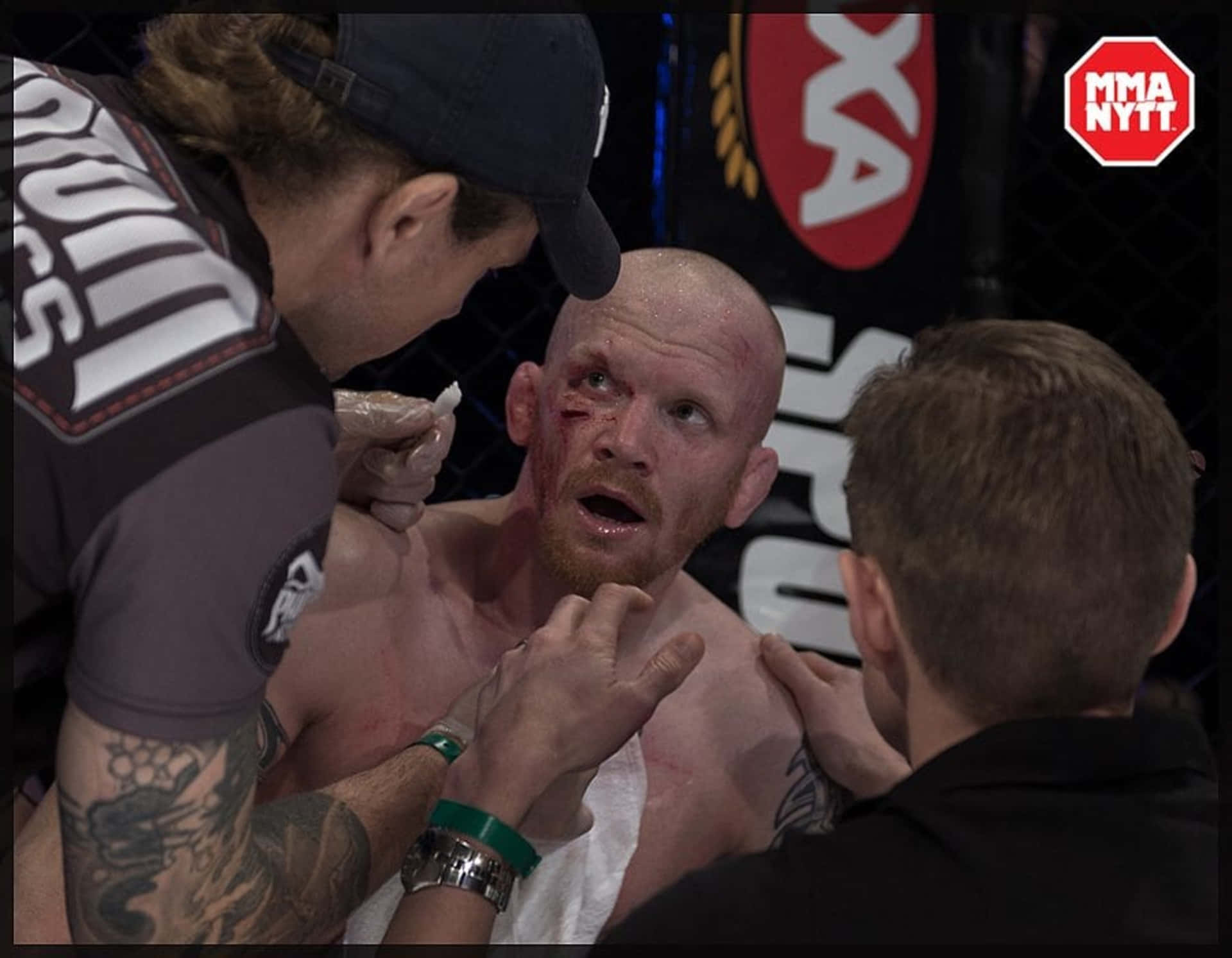 Joachim Hansen, Norwegian Mixed Martial Artist, right eye, Full HD Desktop Wallpaper