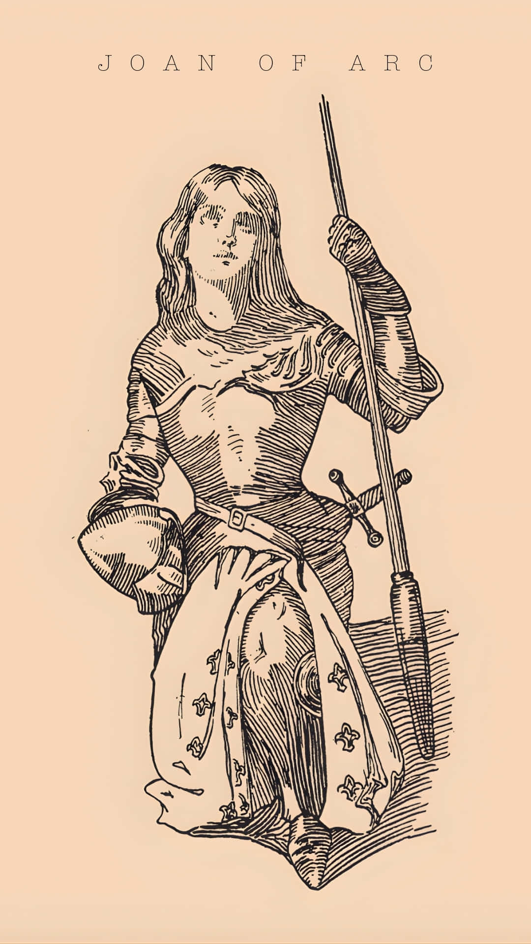 Joan of Arc, armor, lance, Full HD Phone Wallpaper