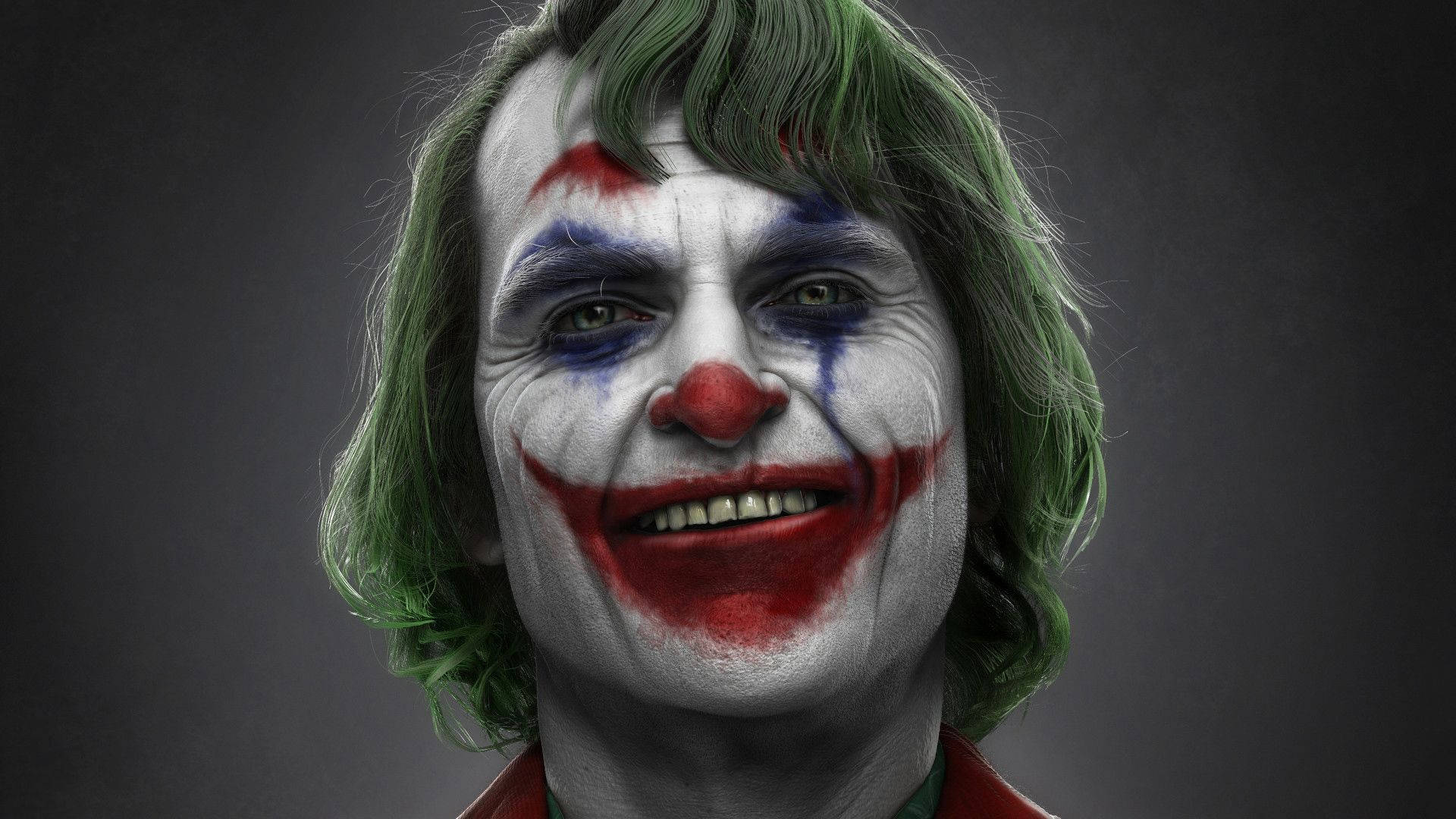 Joaquin Phoenix, 2019 Joker film, green hair, Full HD Desktop Wallpaper