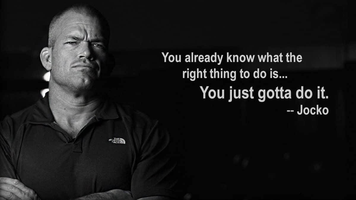 Jocko Willink, black and white portrait, arms crossed, SD Desktop Wallpaper
