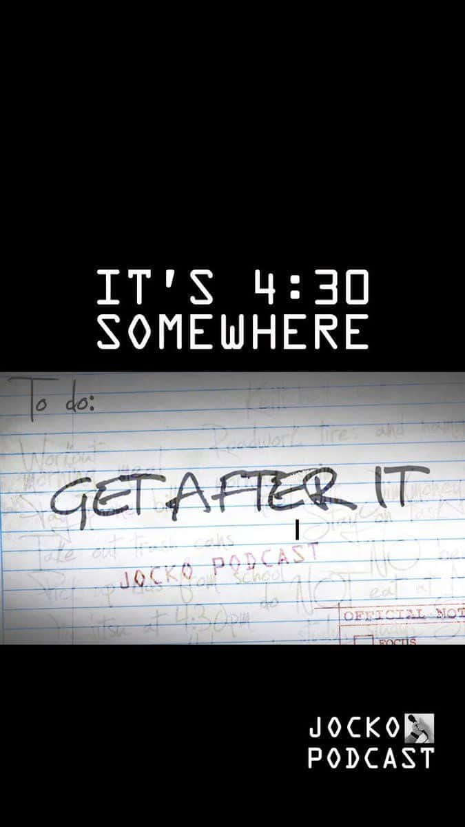 Jocko Willink, GET AFTER IT, To do:, SD Phone Wallpaper