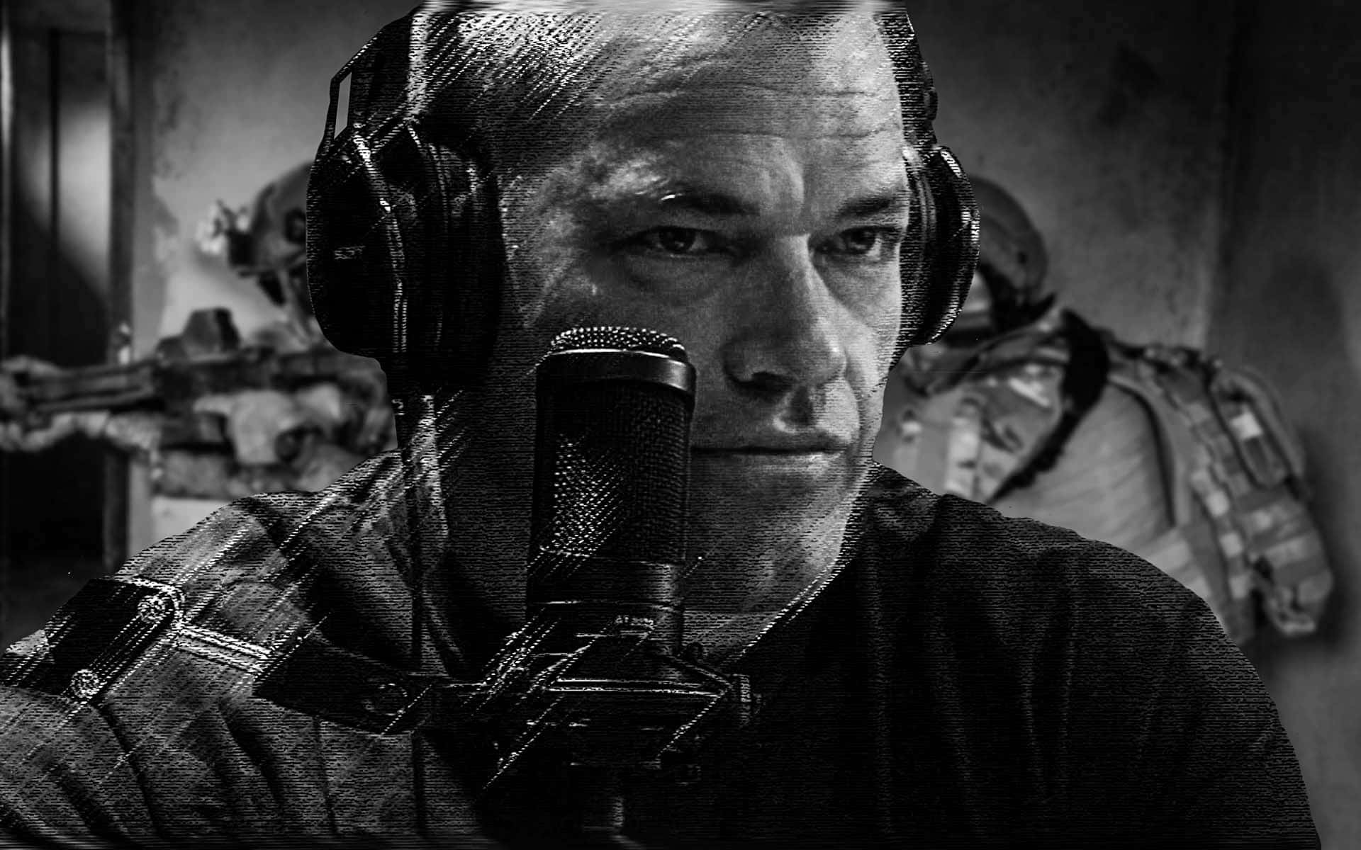 Jocko Willink, headphones, microphone, Full HD Desktop Wallpaper